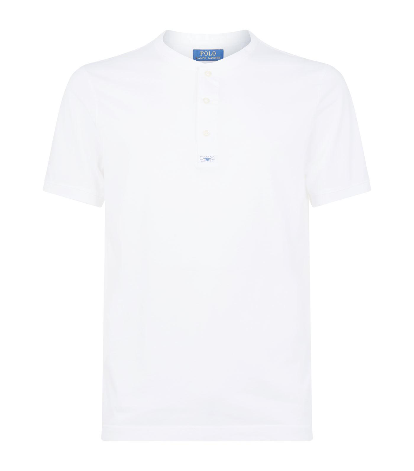 ralph lauren collarless shirt