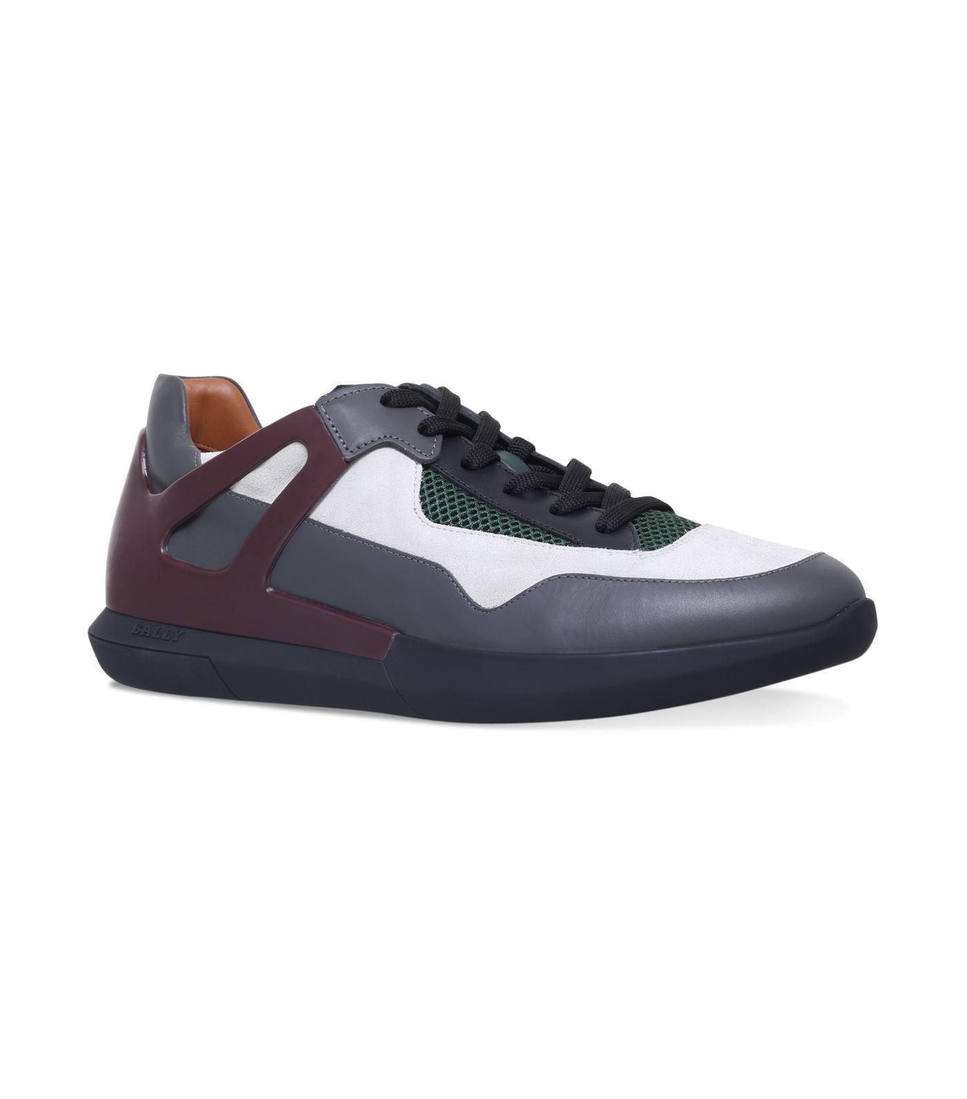 Bally Avion Leather Sneakers in Grey (Gray) for Men - Lyst