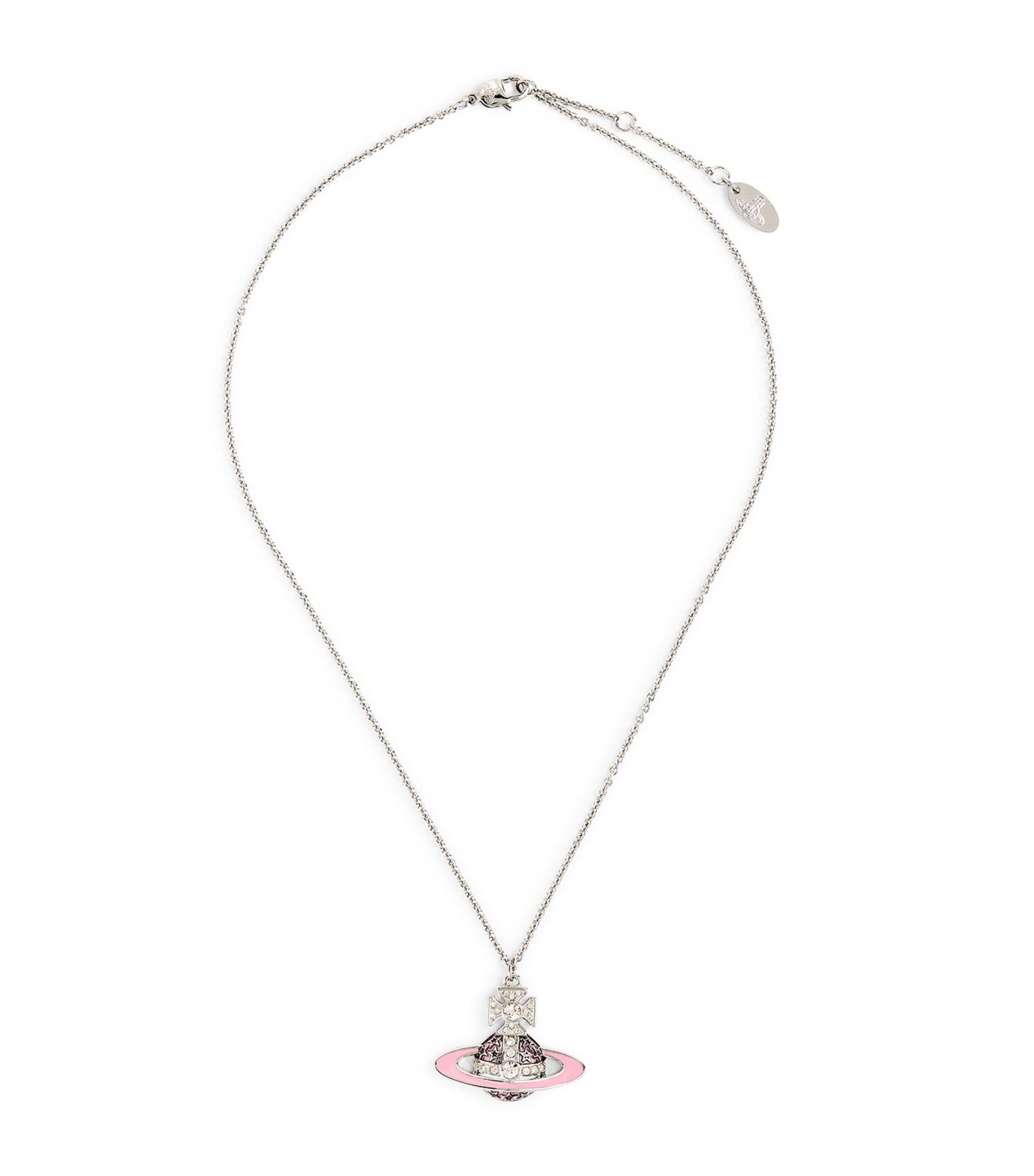 キーホルダー・キーリング Vivienne Westwood Vivienne Westwood Necklace Pink Roxanne Pe Vivienne Westwood Crystal-embellished Roxanne Necklace in