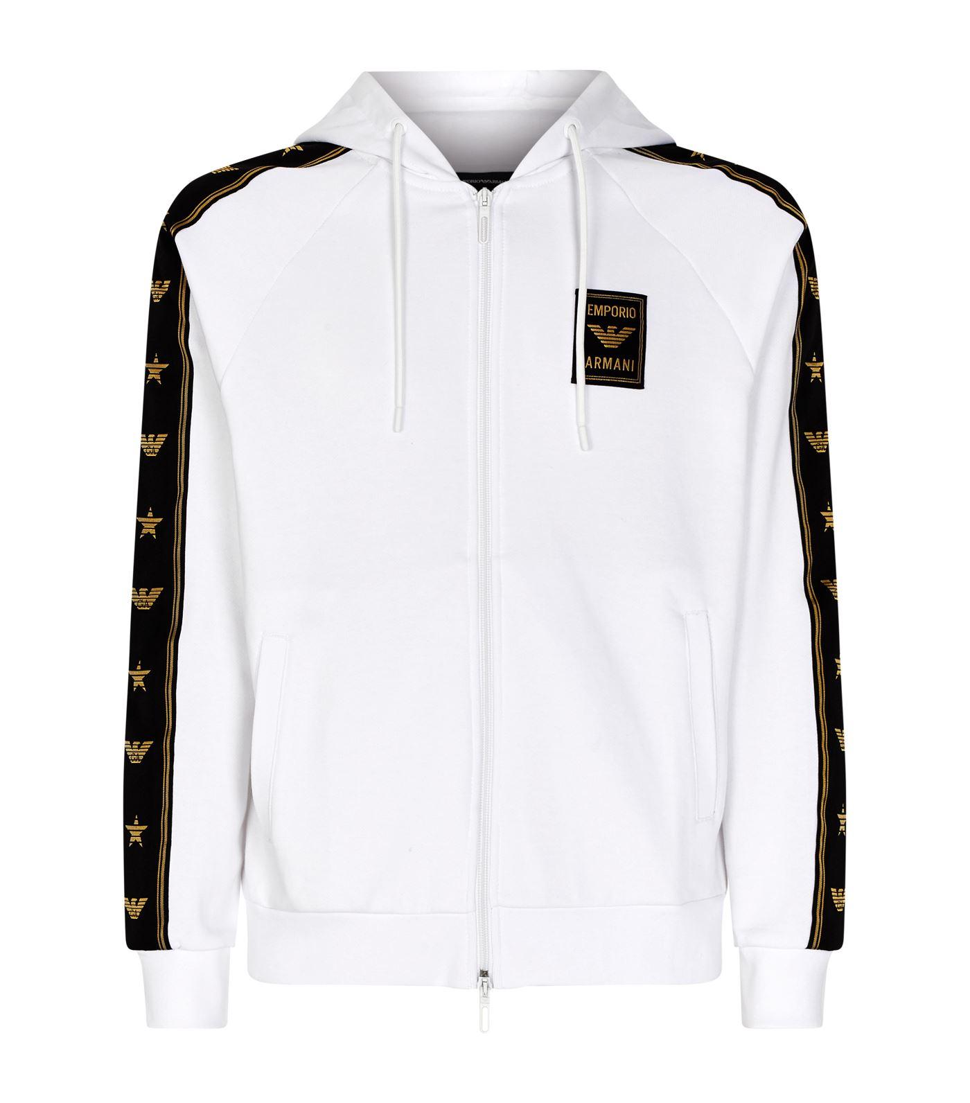 emporio armani zip up hoodie