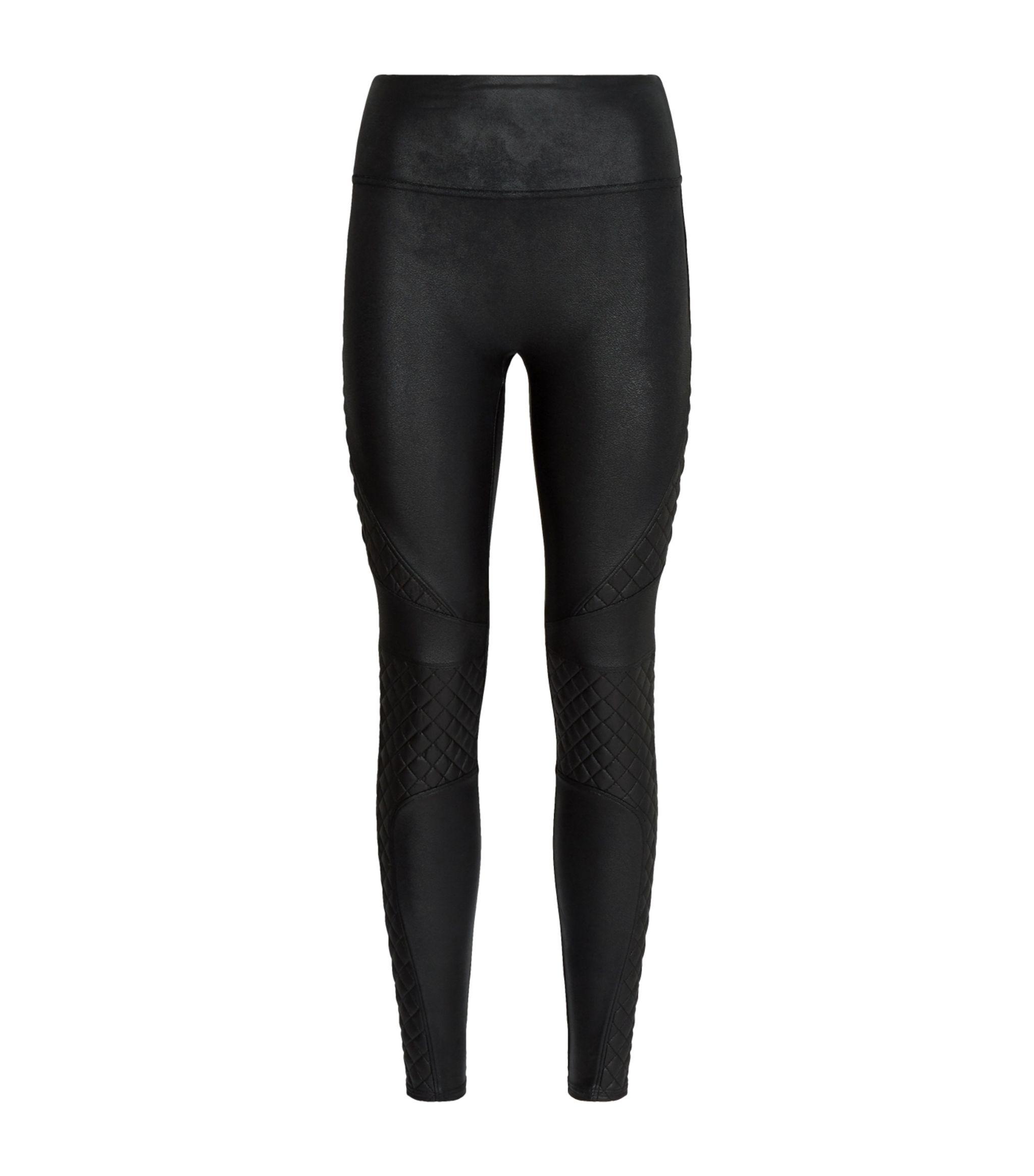 Spanx Faux Leather Quilted Leggings in 