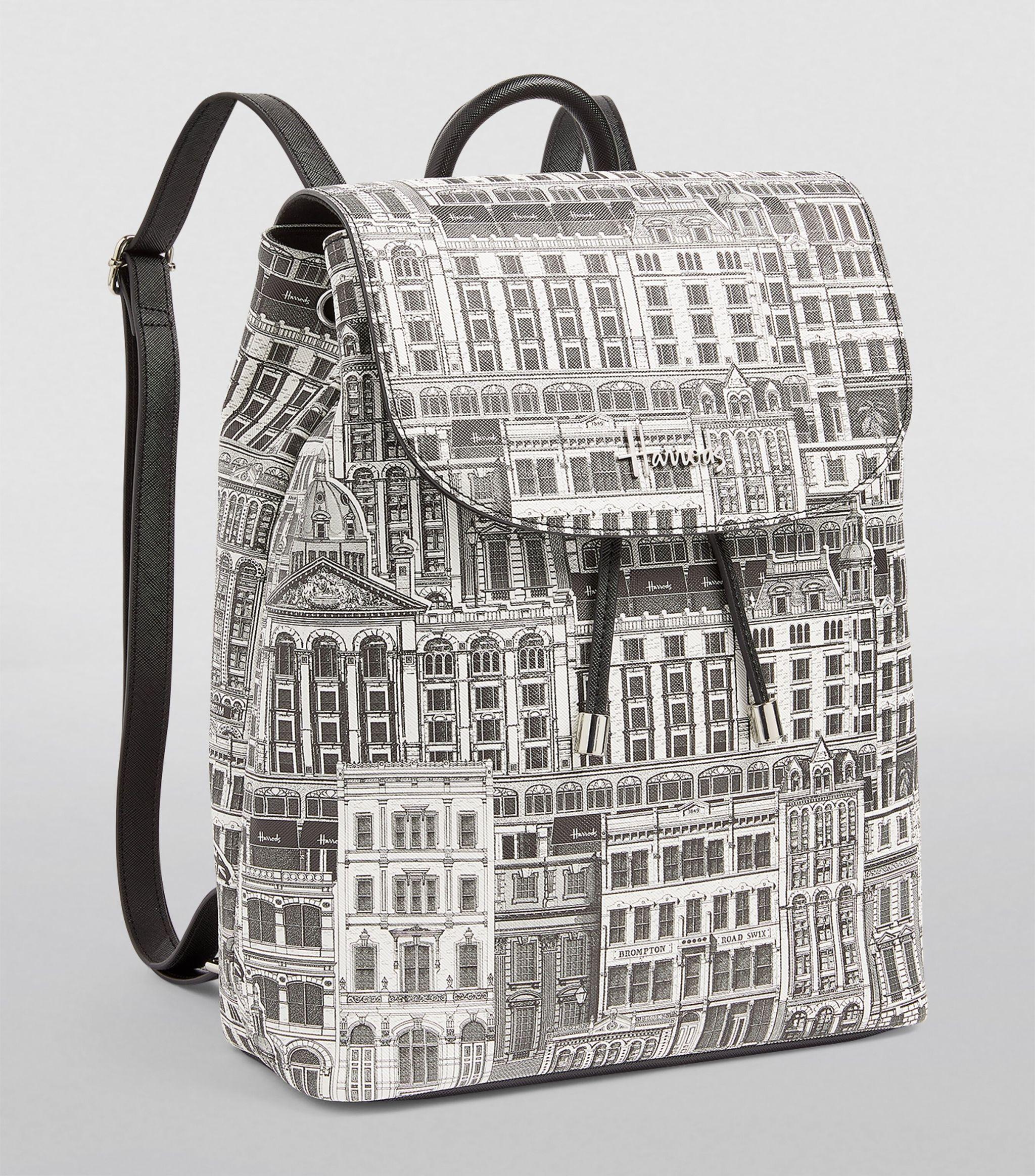Harrods black backpack deals