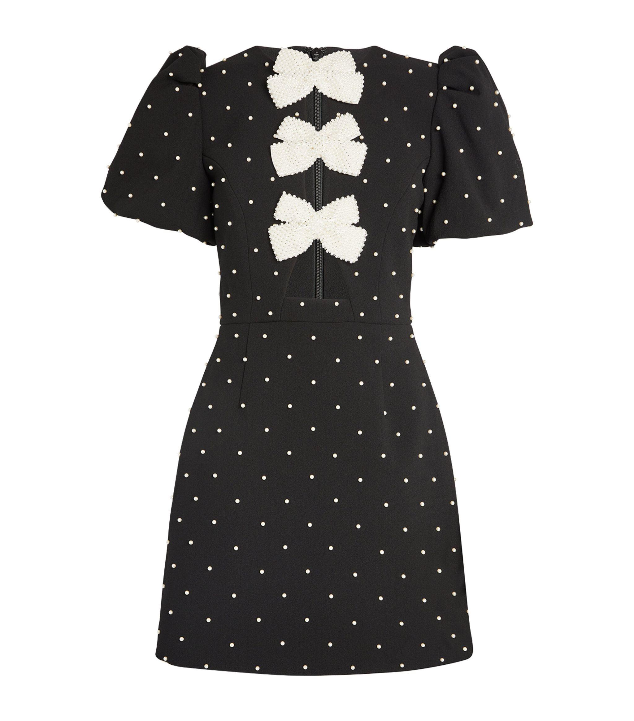 Rebecca Vallance Veronica Mini Dress in Black | Lyst