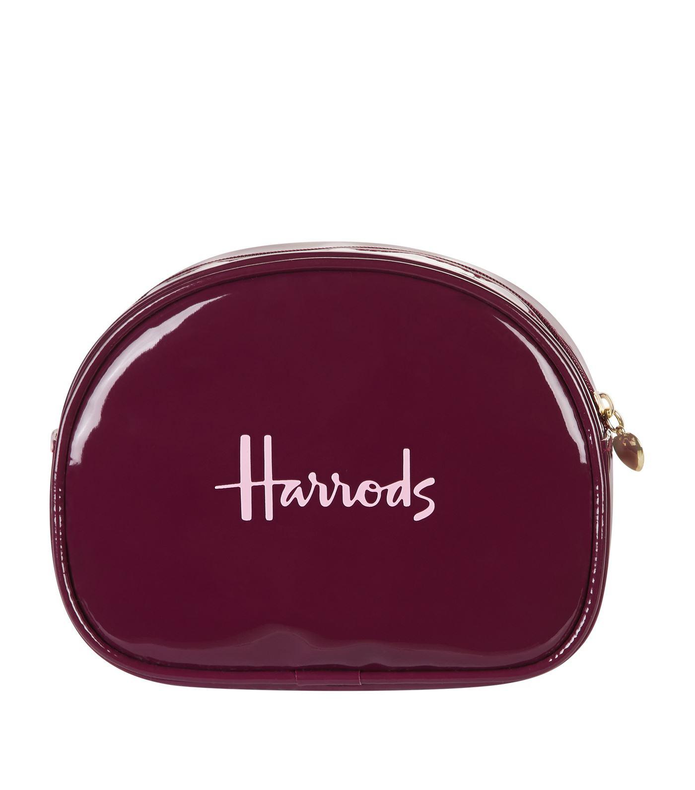 Harrods Logo Halfmoon Cosmetic Bag in Purple Lyst