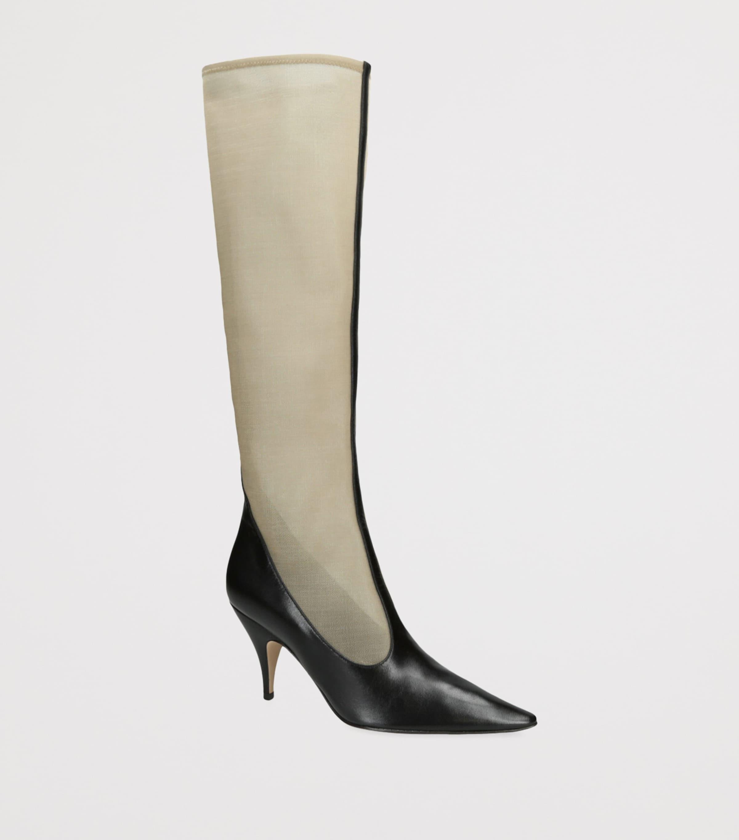 Designer The Row Patch Leather Knee Boots for Women - Up to Designer The Row Patch Leather Knee Boots for Women - Up to