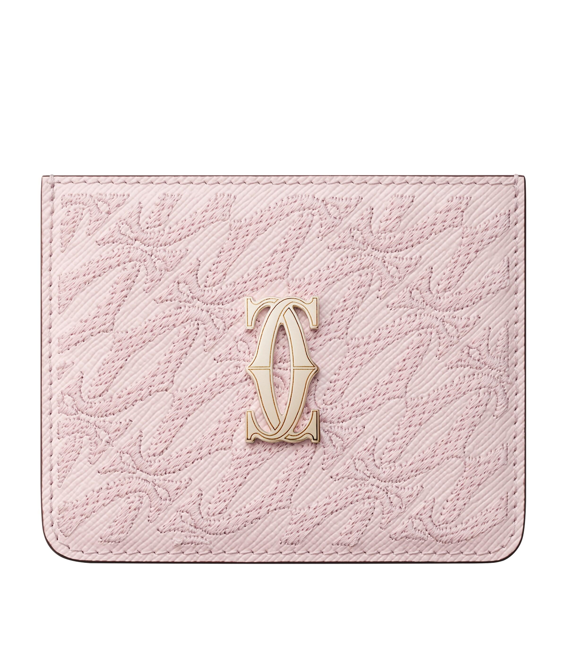 Cartier Leather C De Simple Card Holder in Pink Lyst UK