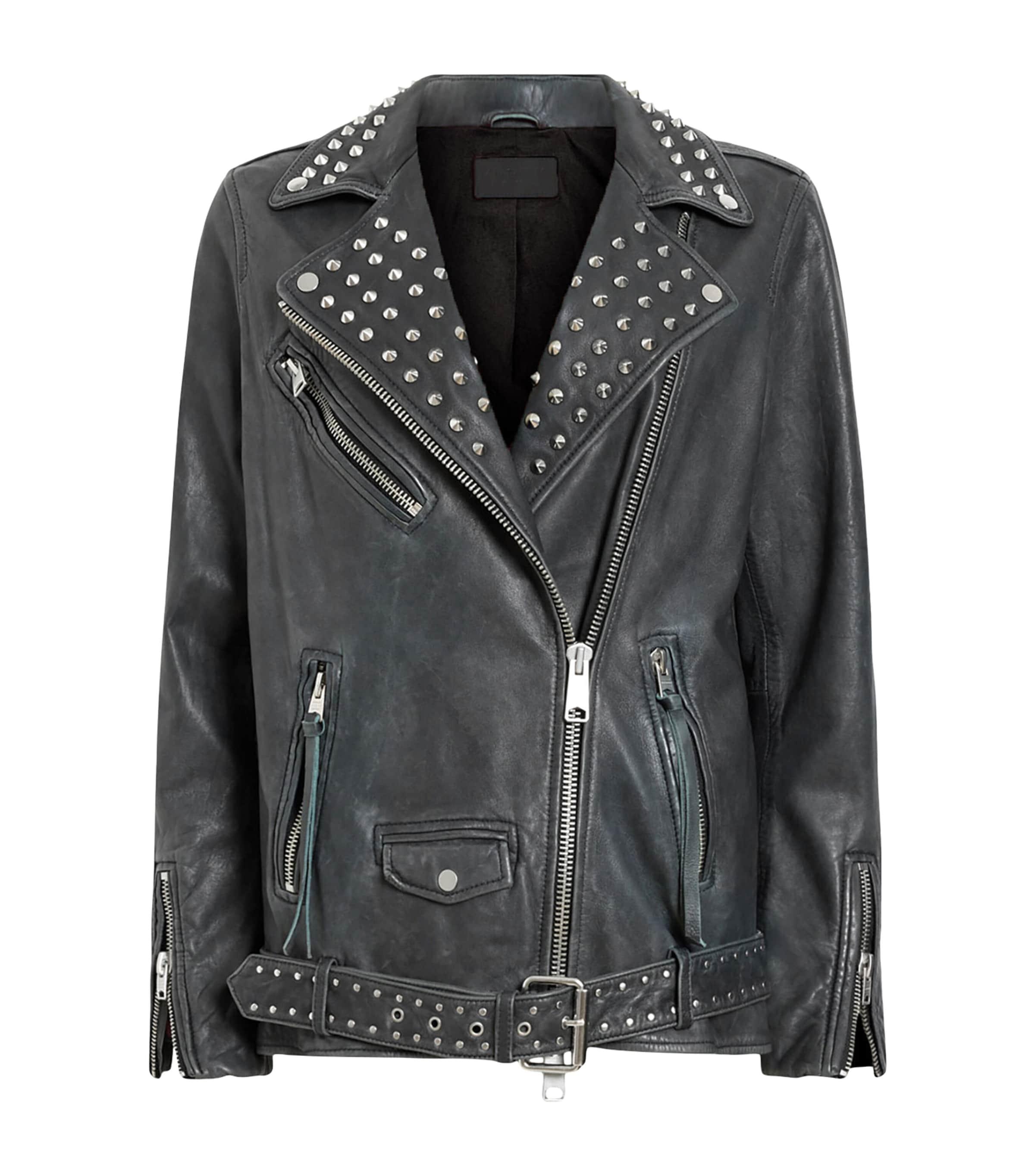 Farfetch Allsaints Women's Leather Jacket Leather Jackets