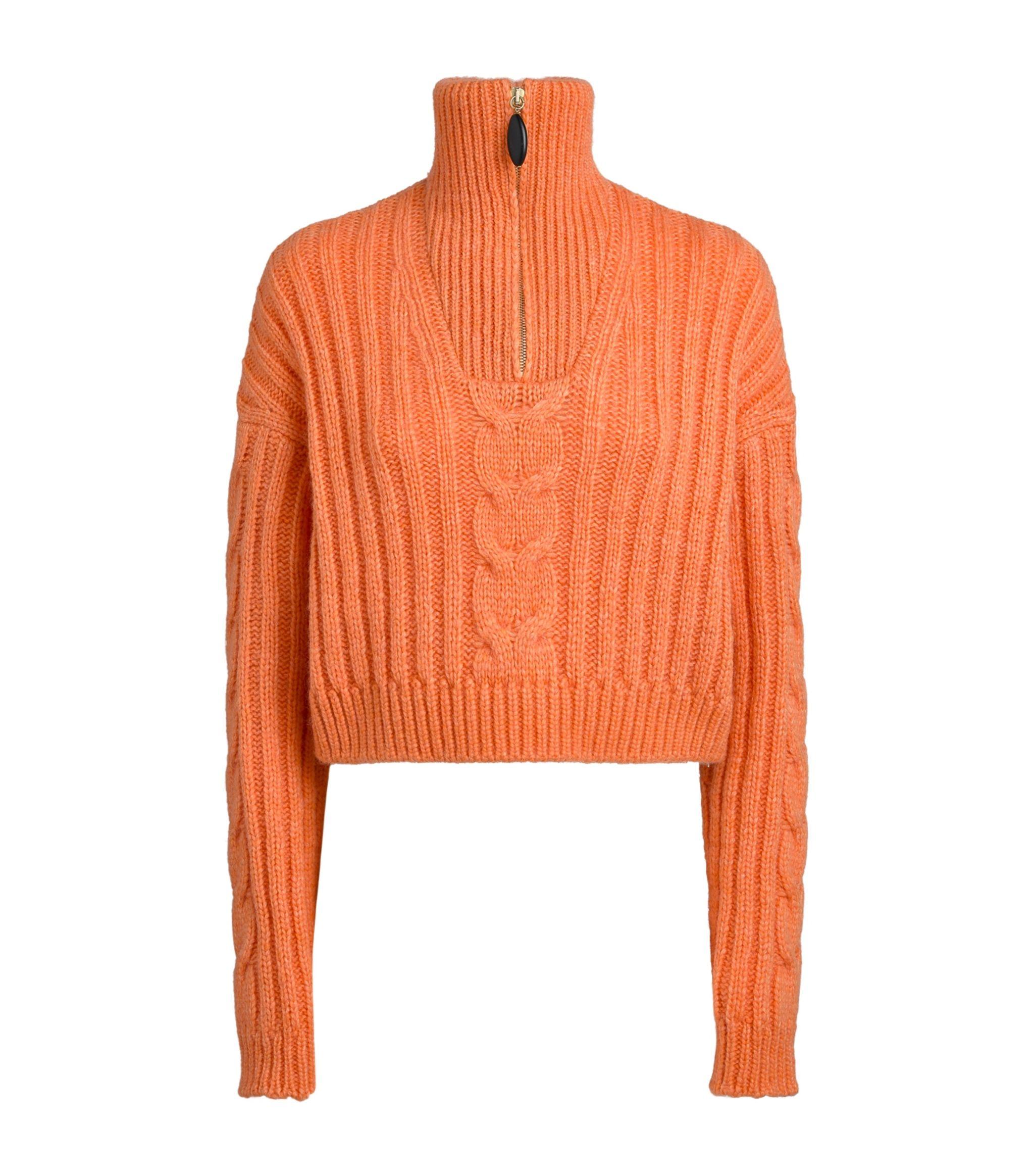 nanushka eria cable knit sweater