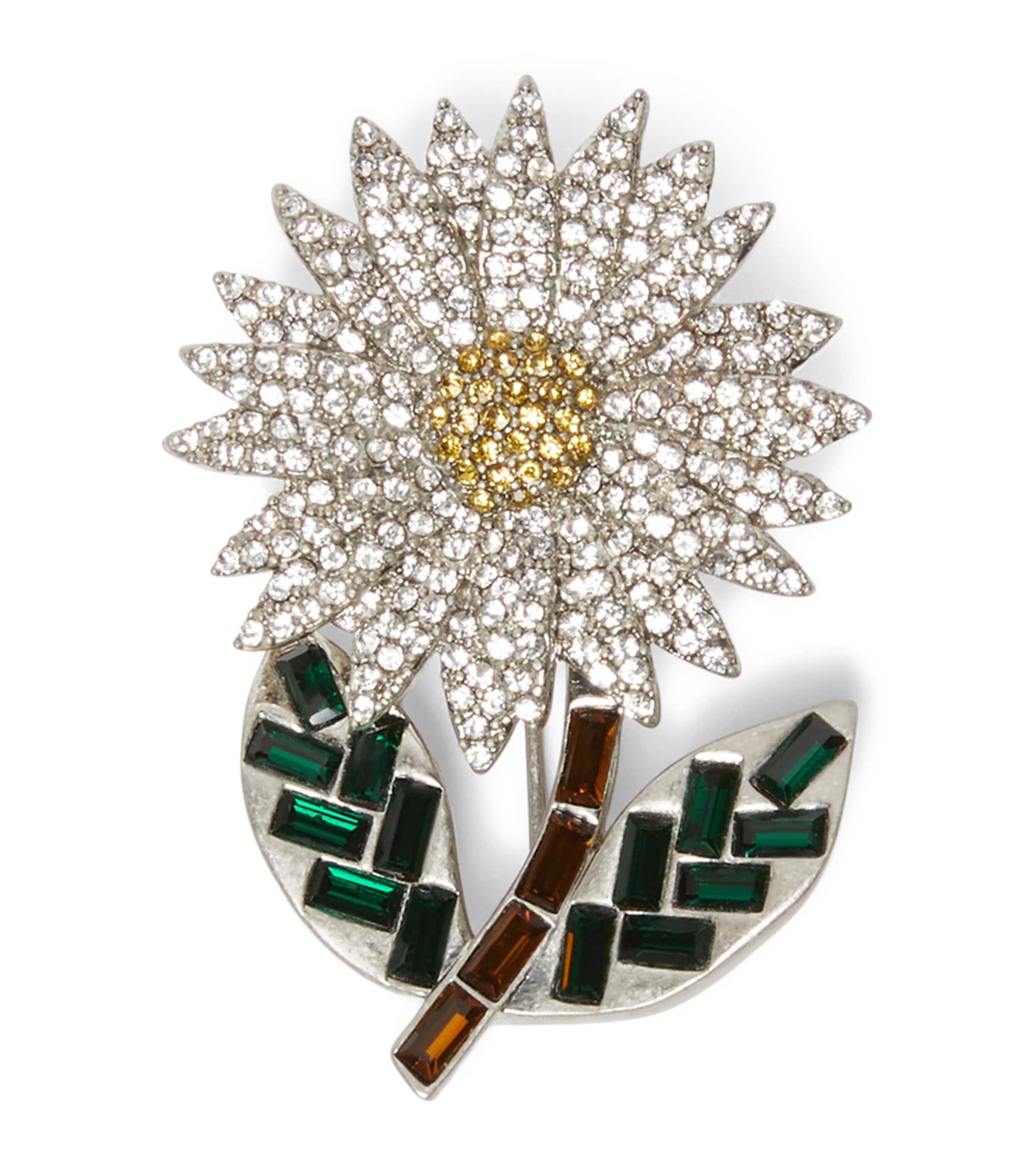 Max Mara Weekend Green Creso Headband With Bee Brooch OS Glass brooch, avio | Weekend Max Mara main image 2