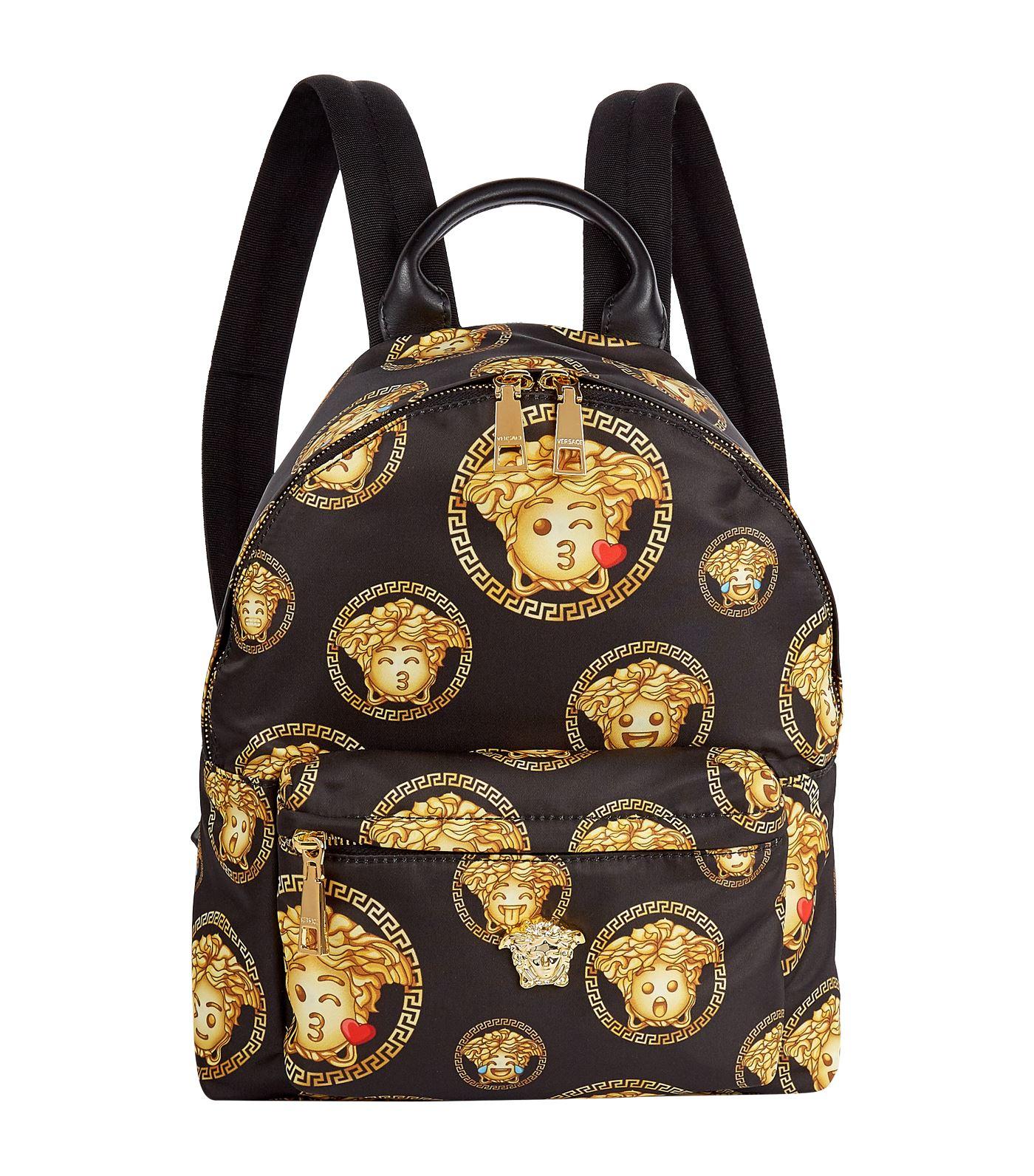 black emoji backpack