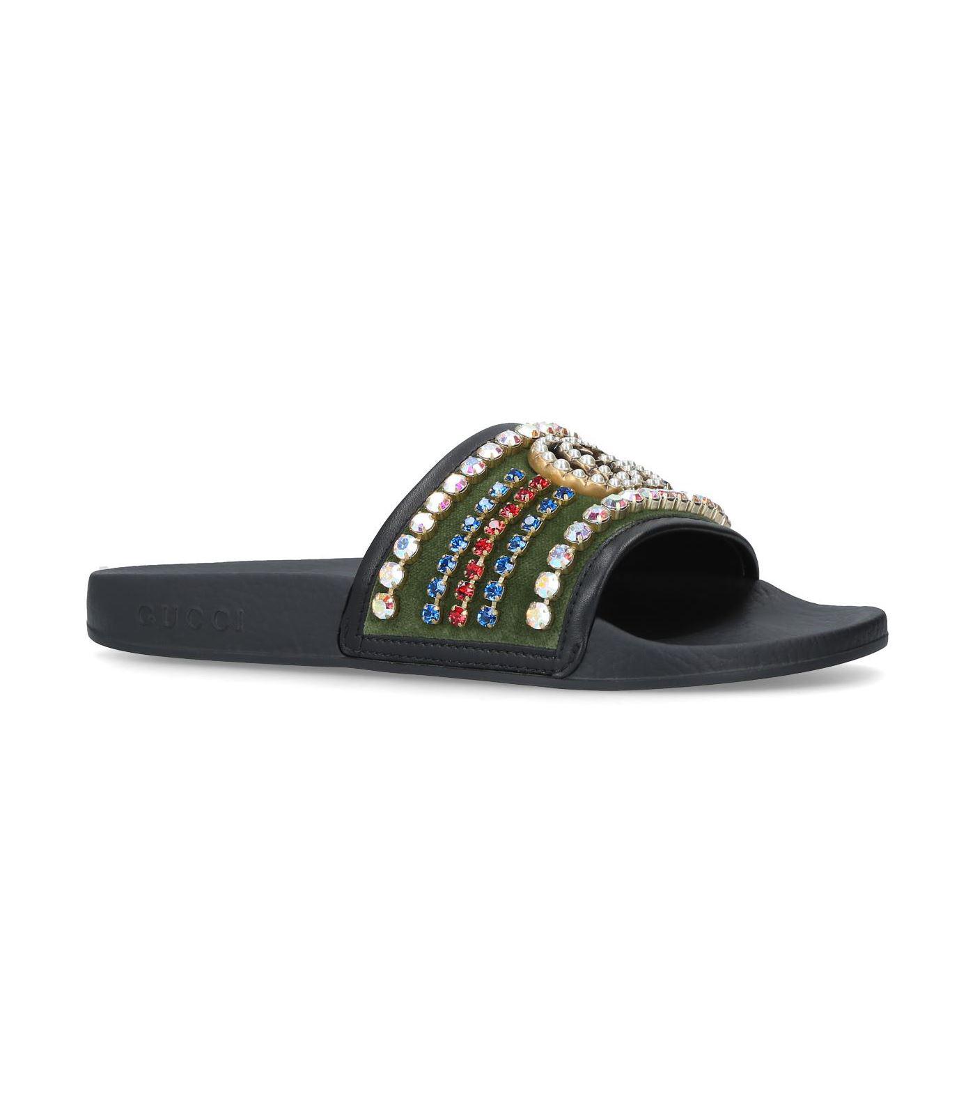velvet gucci slides