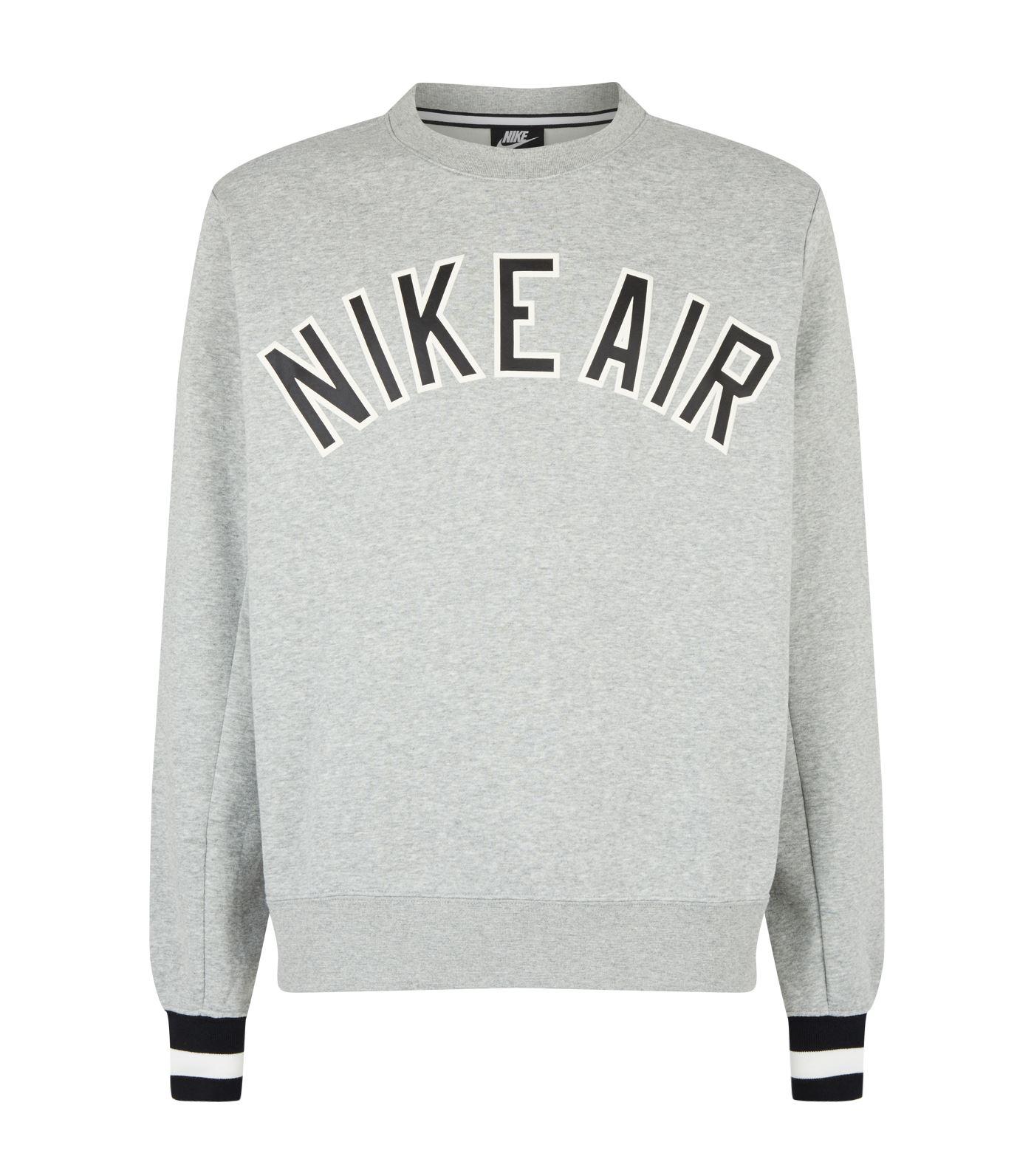 I stor skala killing Spiritus Nike Air Logo Sweatshirt in Gray for Men | Lyst