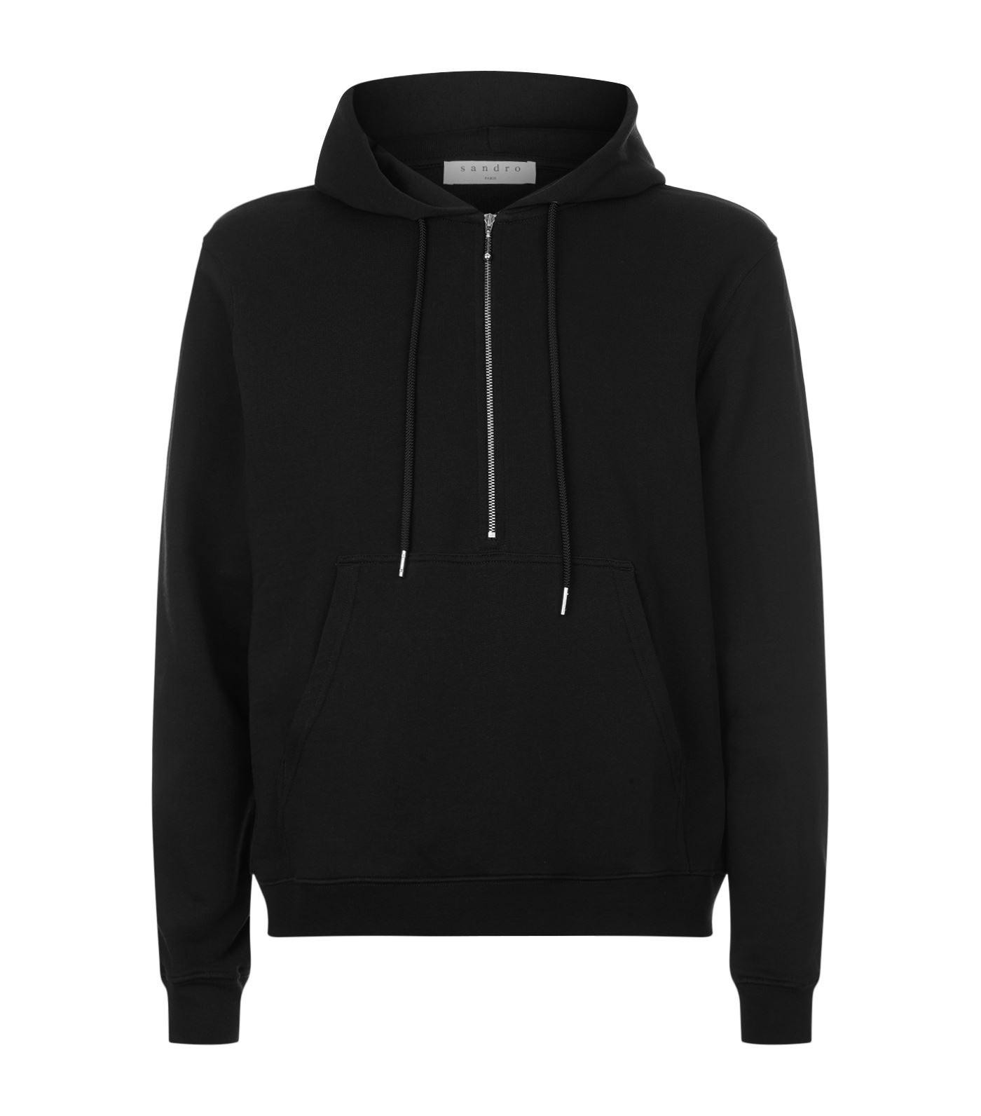 sandro zip sweater
