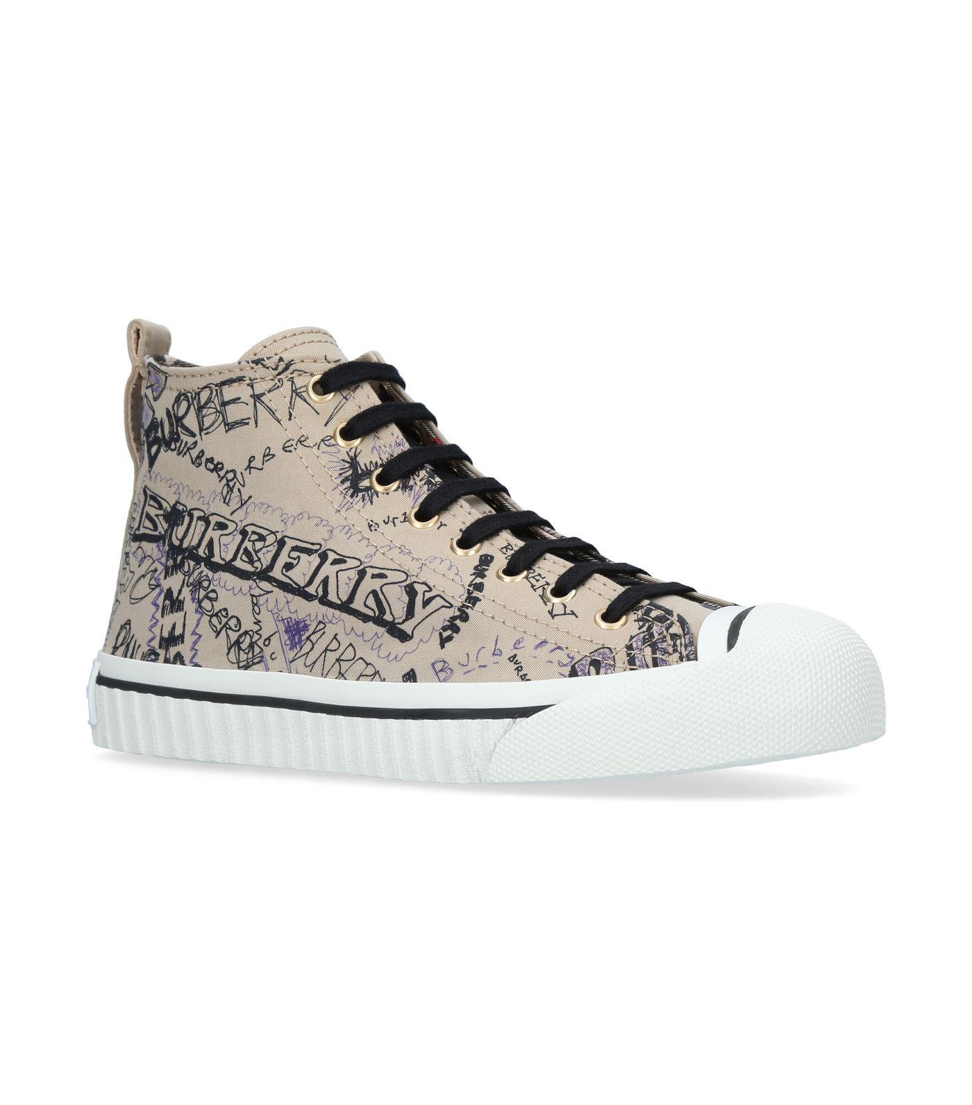 burberry high top trainers