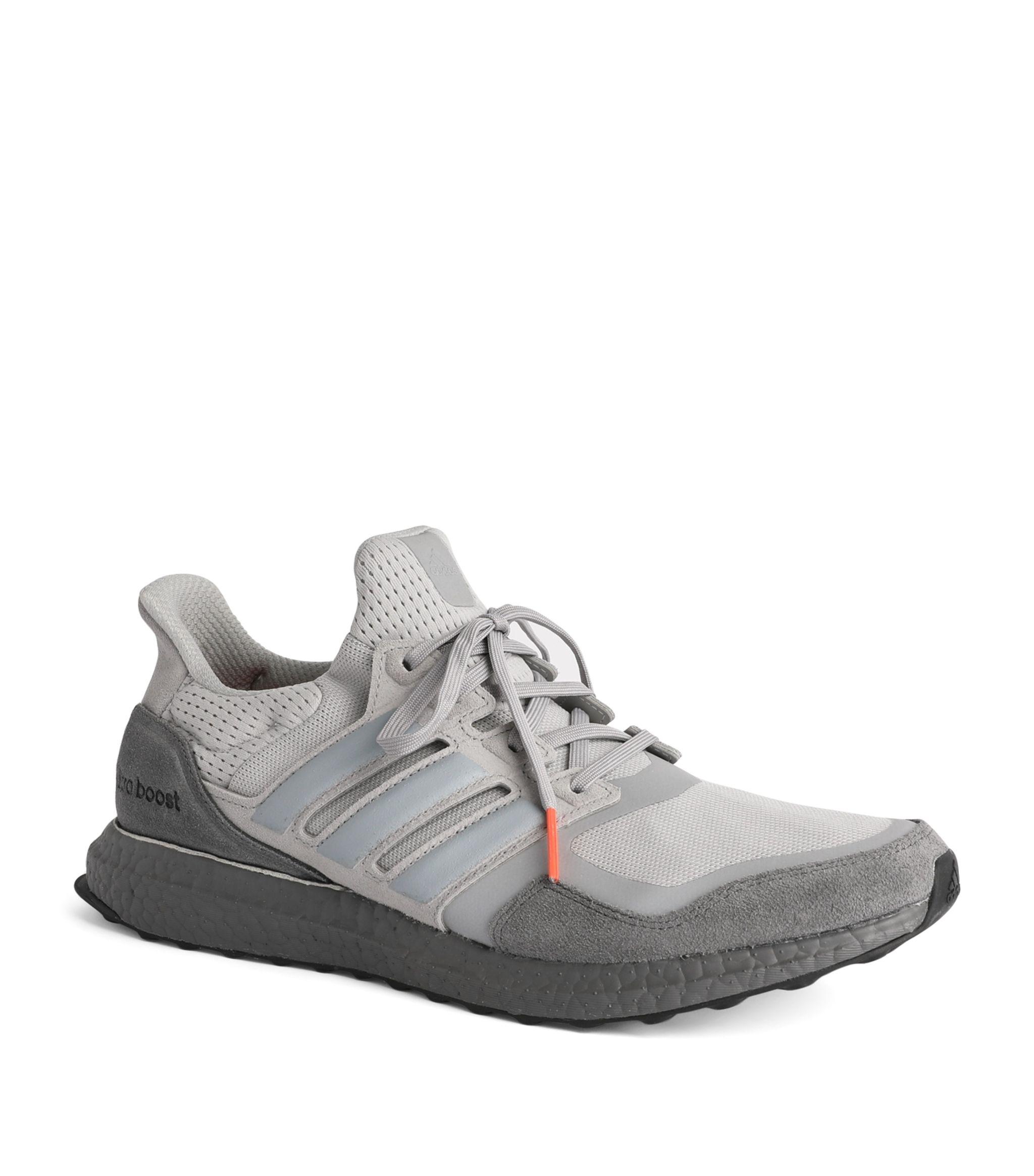 adidas Leather Ultraboost S&l Trainers in Gray for Men - Lyst