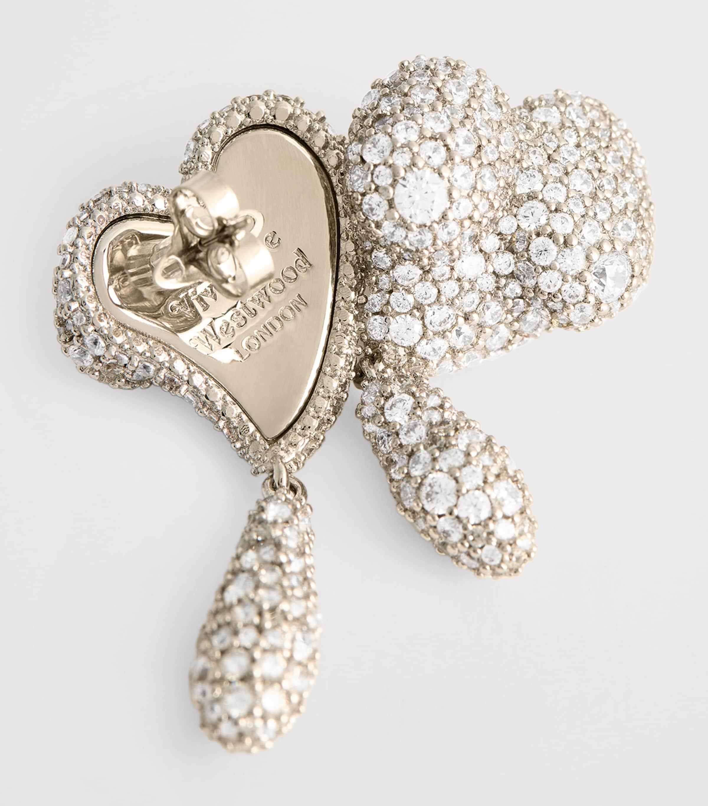 Vivienne Westwood Mimosa Pavé Earrings in Metallic | Lyst