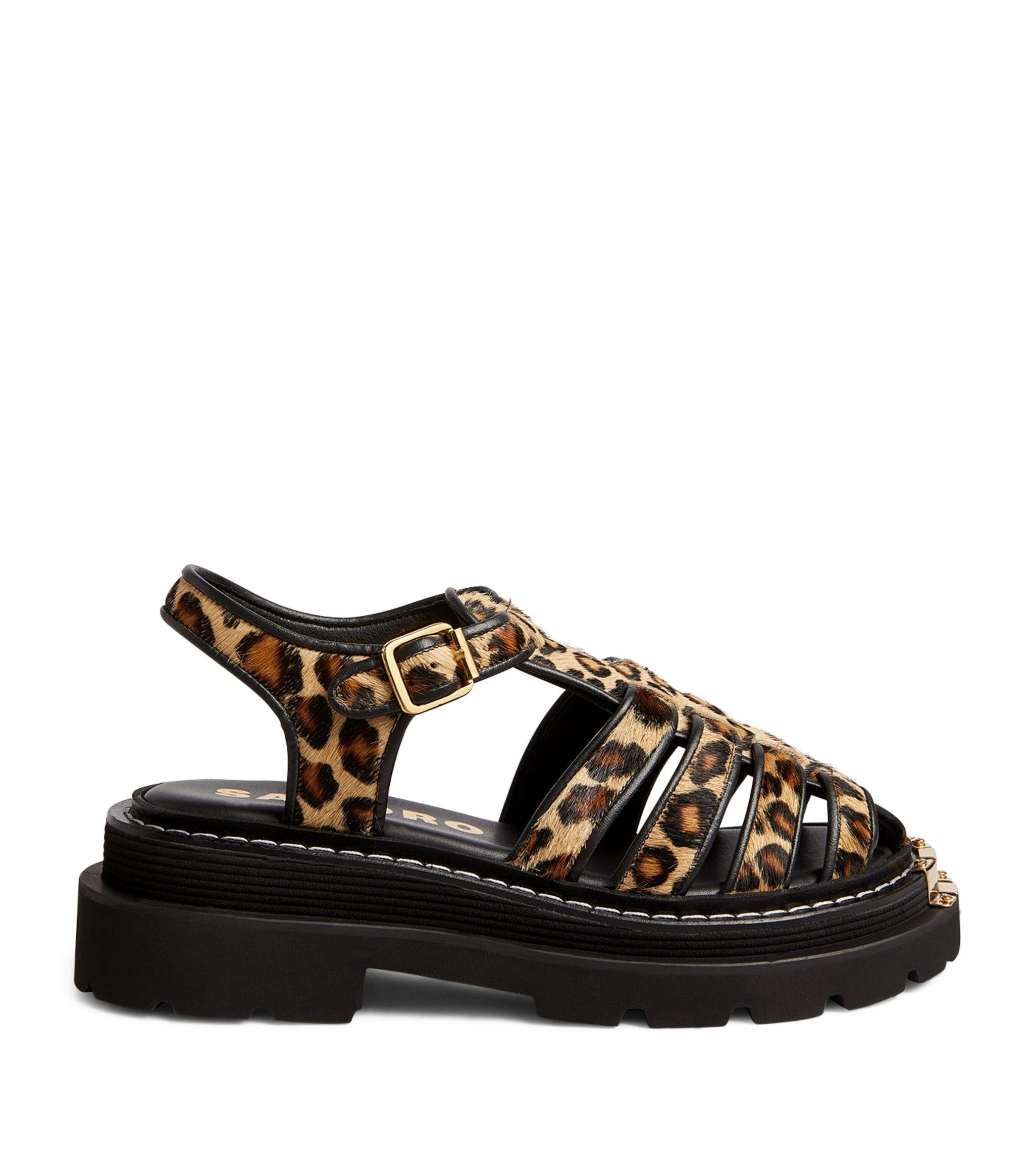 Animal print sandals 219 clearance