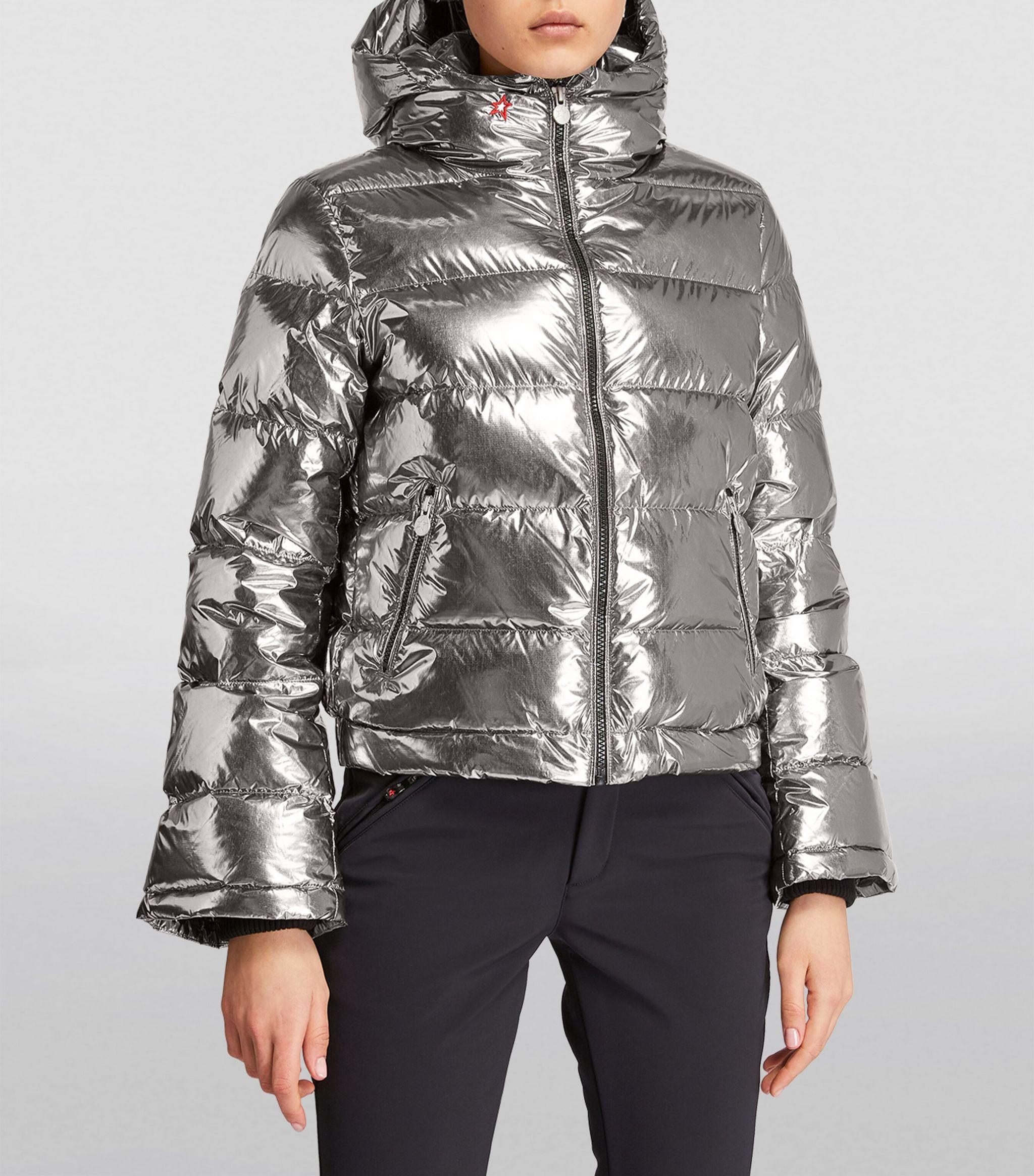 Perfect Moment Metallic Polar Flare Ski Jacket in Grey Lyst Canada