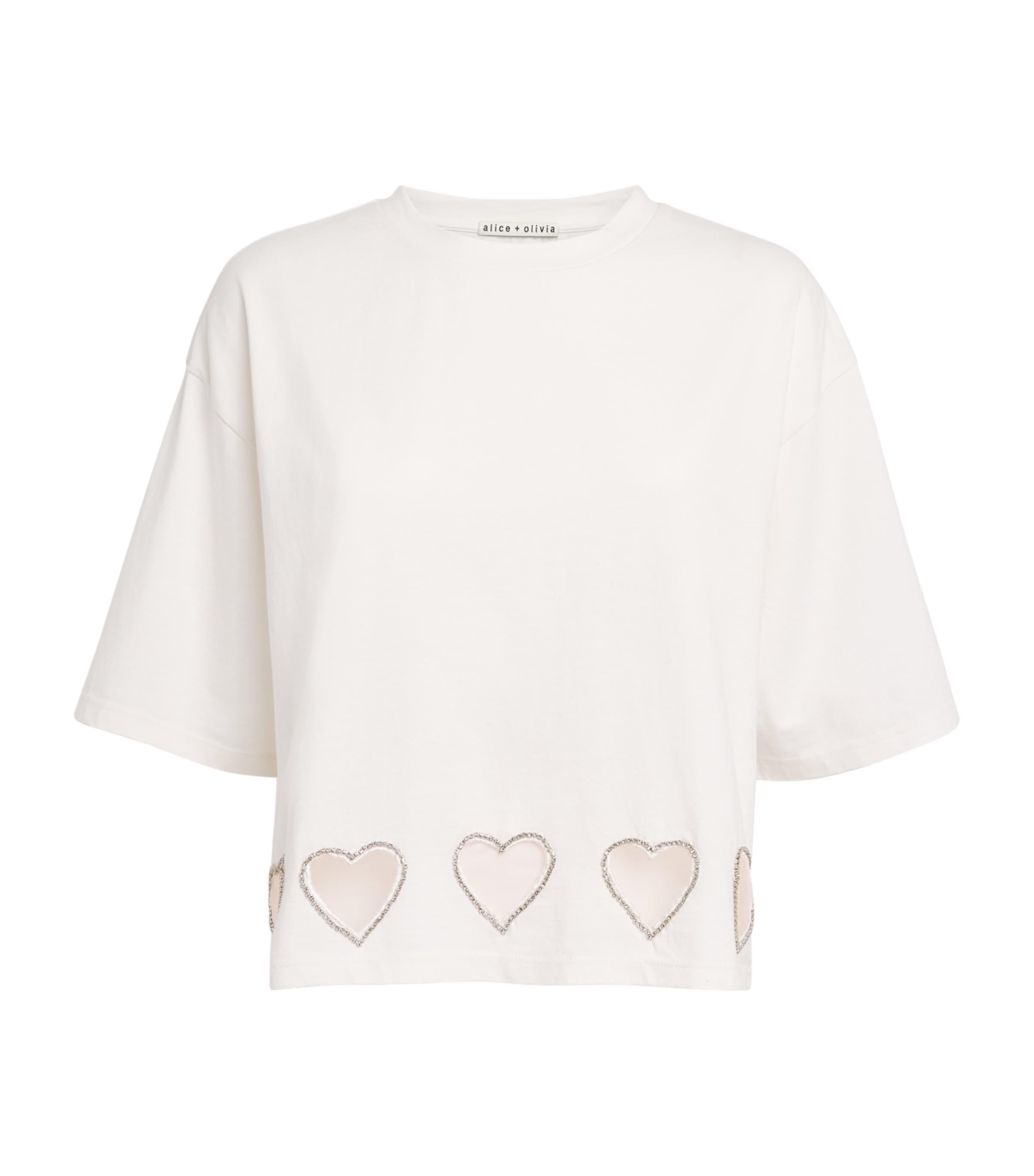 【新品タグ付き】alice+olivia ガールワッペン付き半袖Tシャツ Alice + Olivia T-shirts for Women | Online Sale up to 50% off