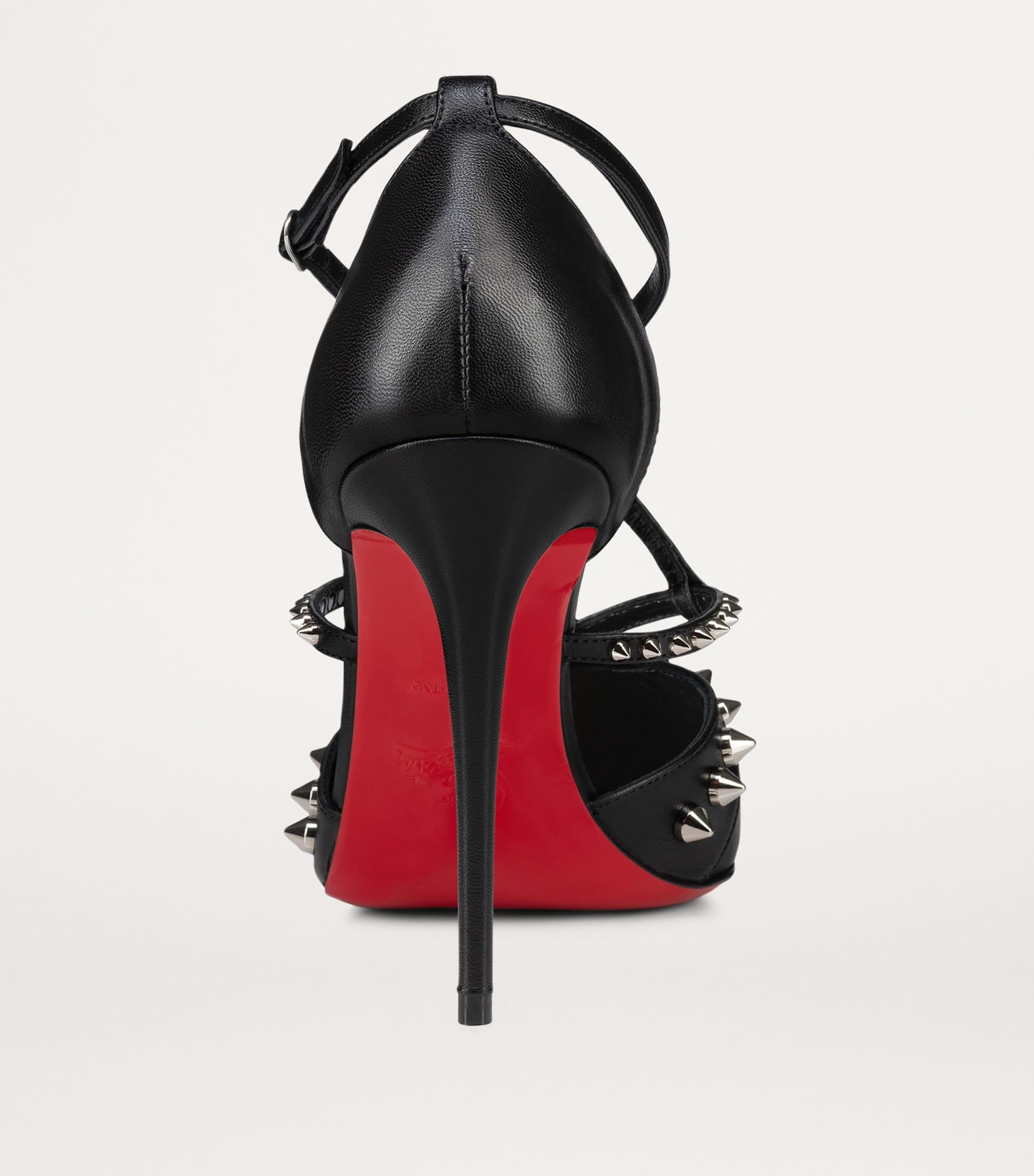 sale★Christian Louboutin★Tatooshka100 black spikes sandals CL25122S-Christian-Louboutin-