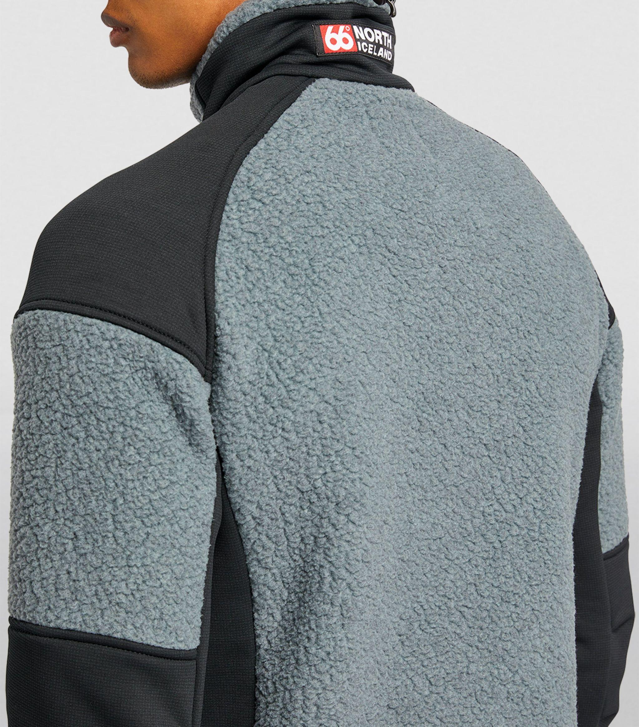 66 North Technical Shearling Tindur Fleece Jacket in Gray for Men