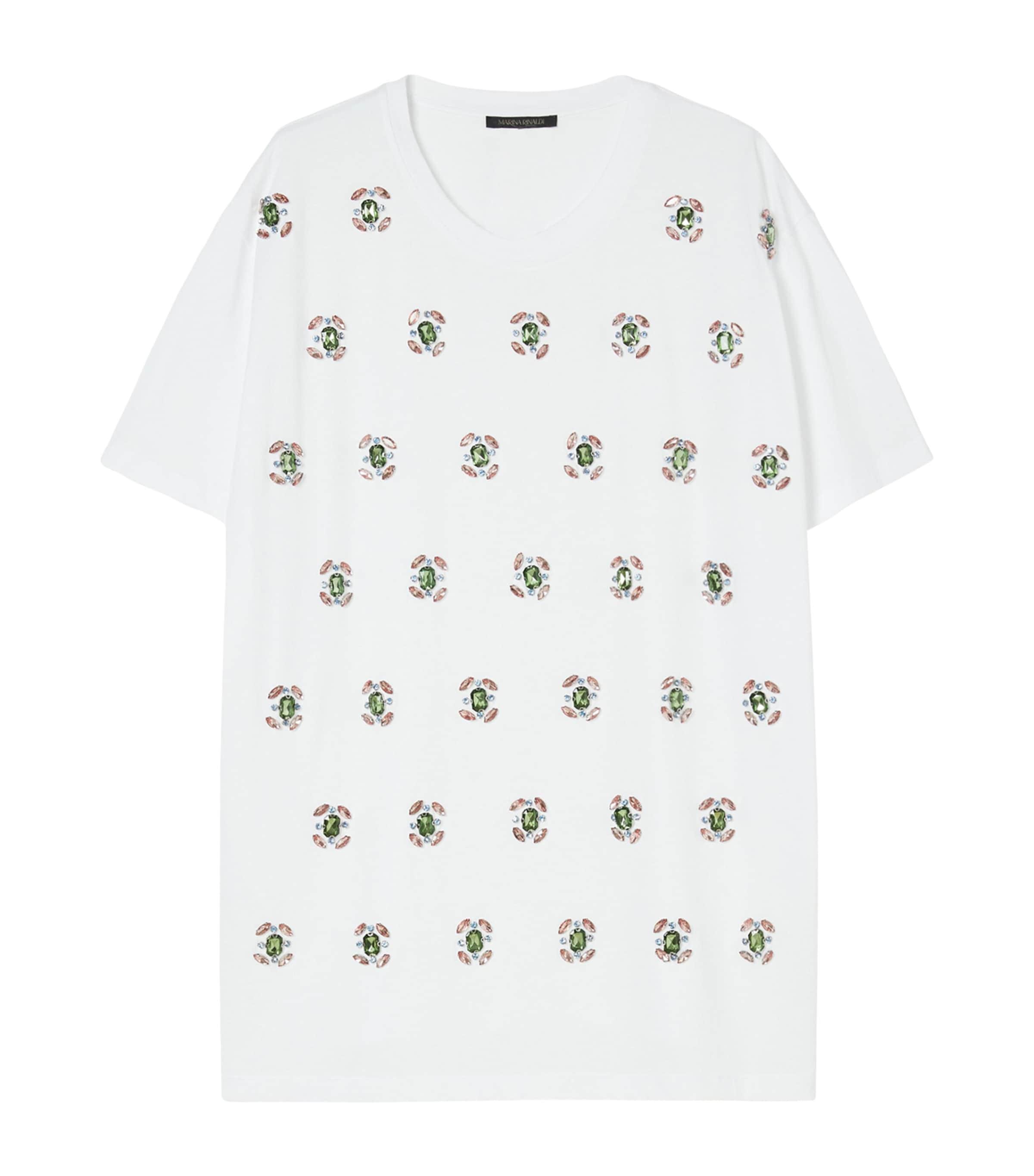 Marina Rinaldi ★ コットン ジュエル装飾 リード Tシャツ Marina Rinaldi T-shirts for Women | Online Sale up to 75