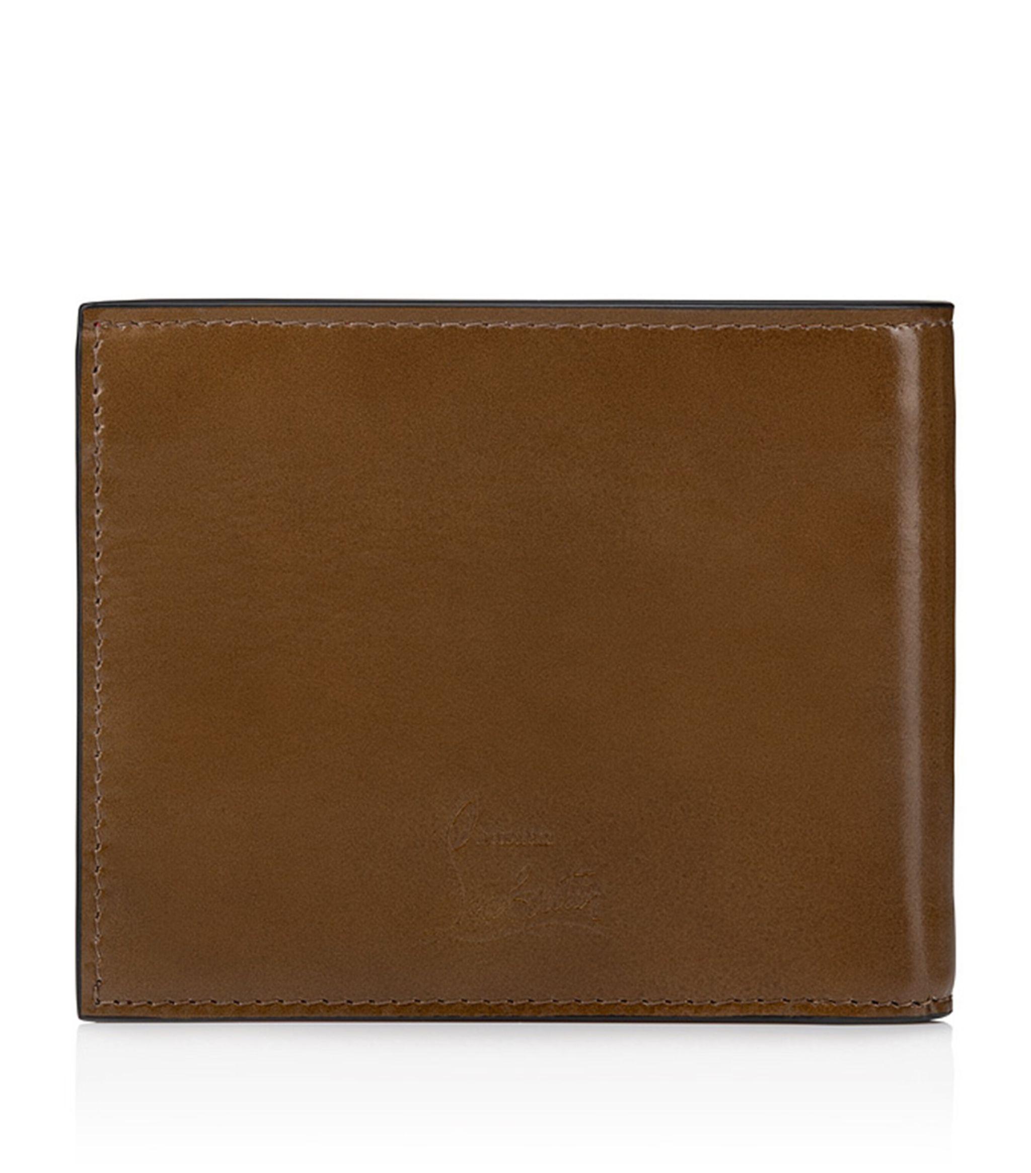 Christian Louboutin Coolcard Leather Wallet in Brown for Men