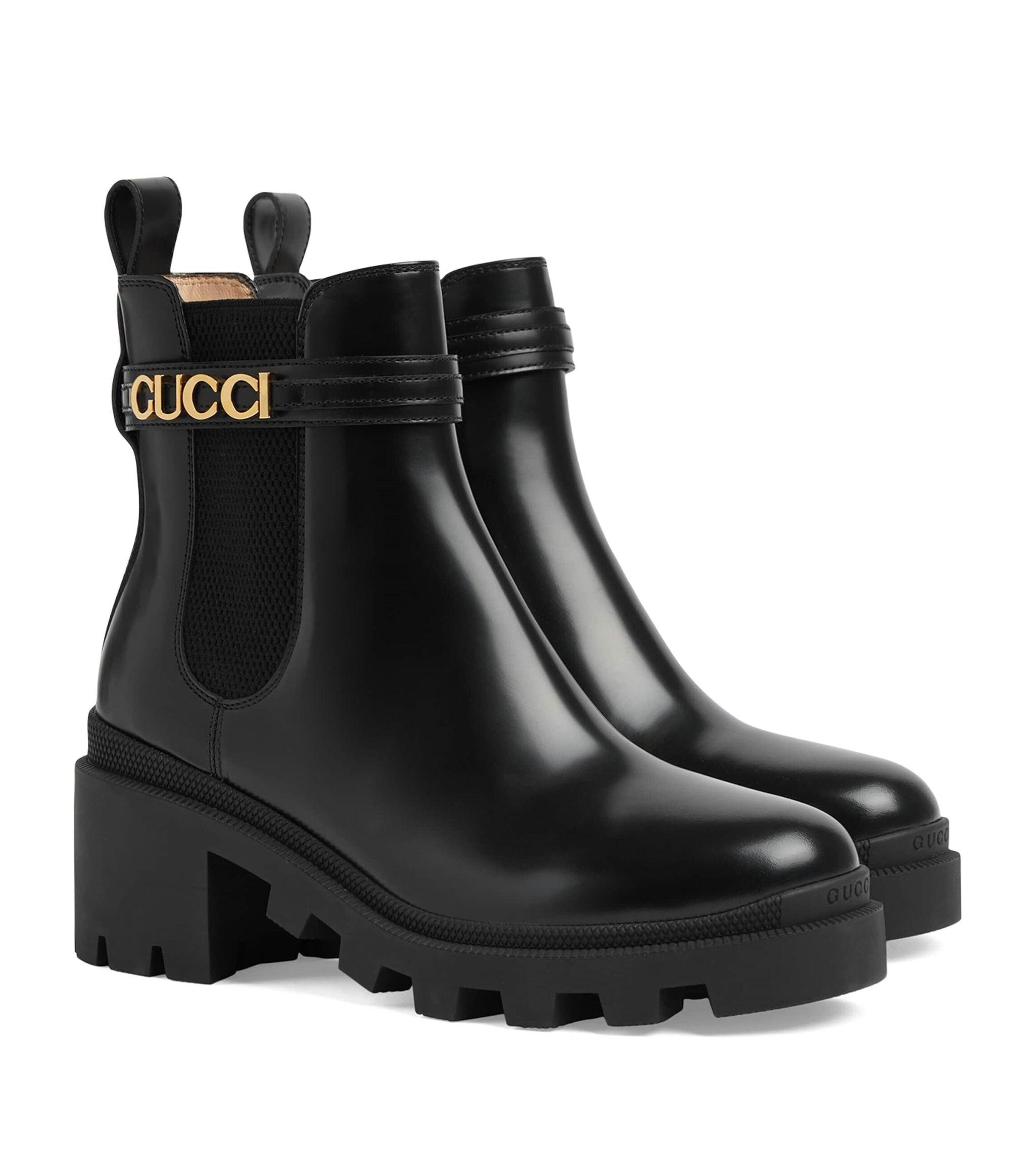 Gucci black boots shop