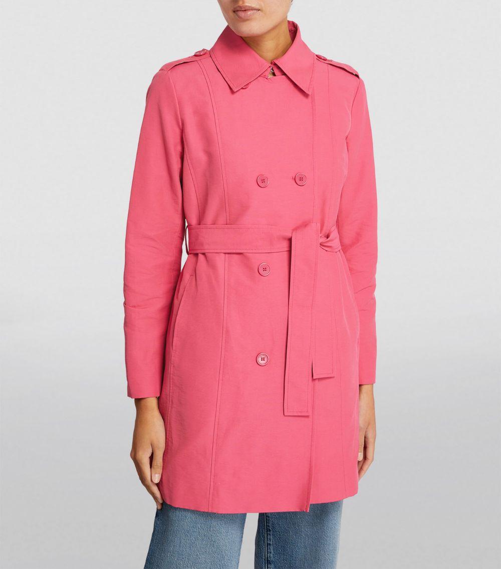 Blush trench coat clearance