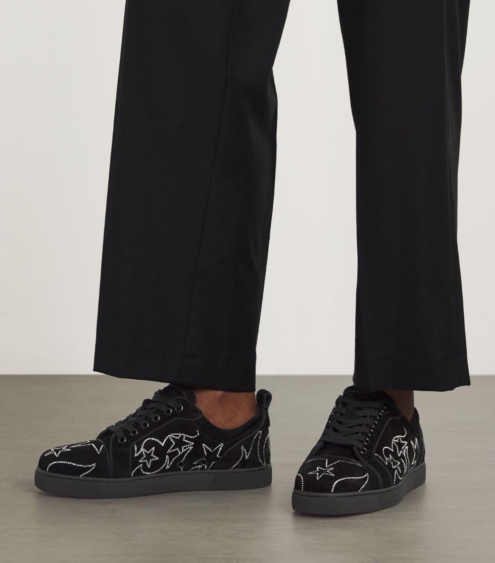 Louboutin Vieira Spikes Black Suede Louboutin Christian Louboutin