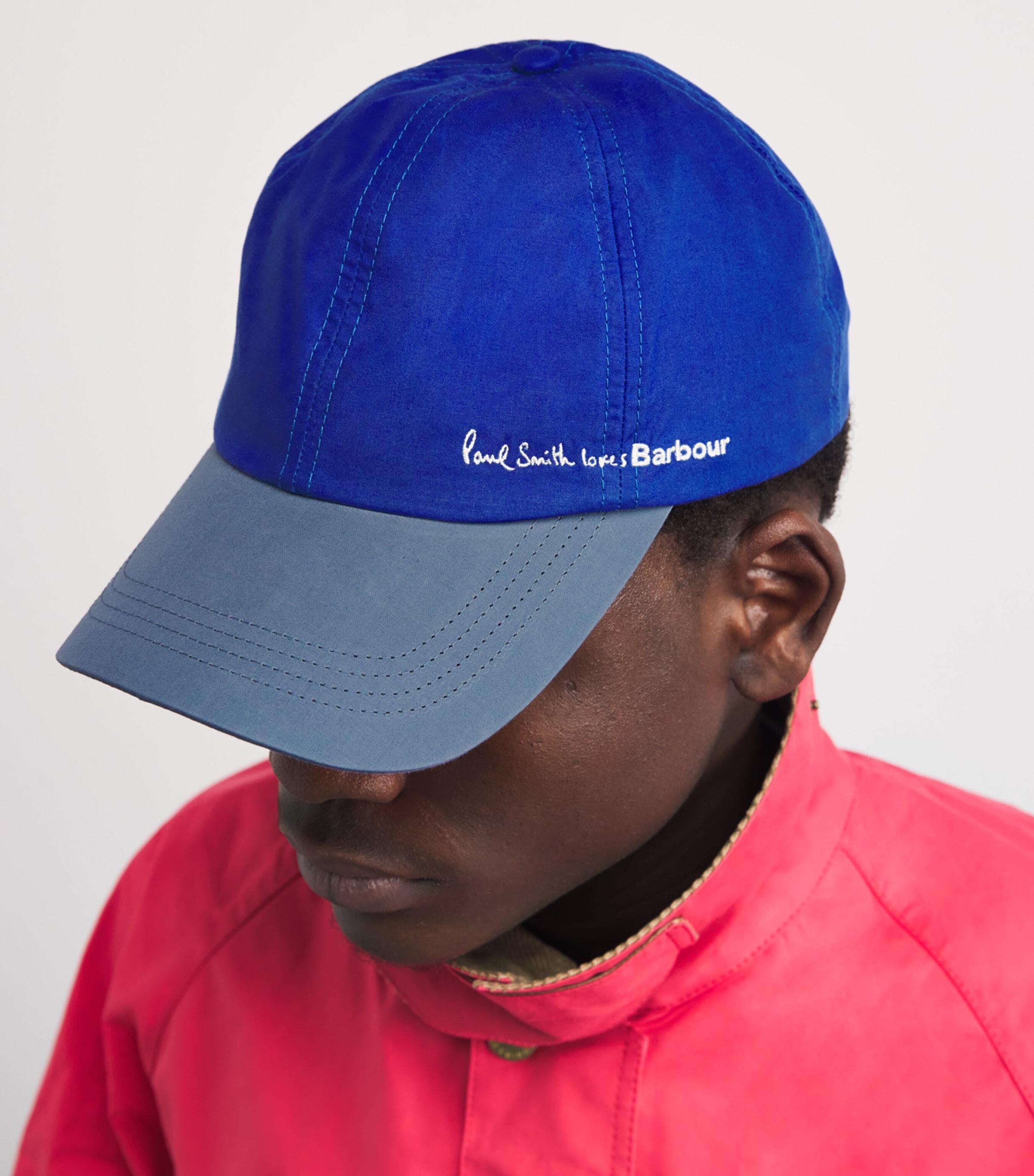 Barbour X Paul Smith Logo Cap in Blue for Men | Lyst UK