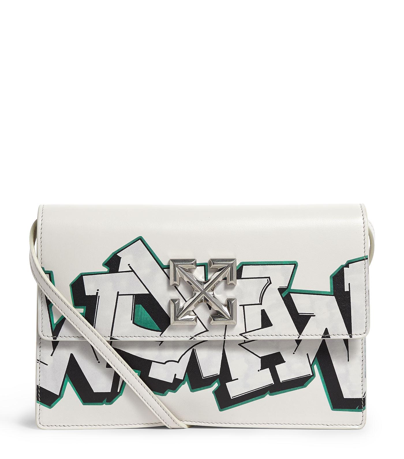 off white graffiti bag