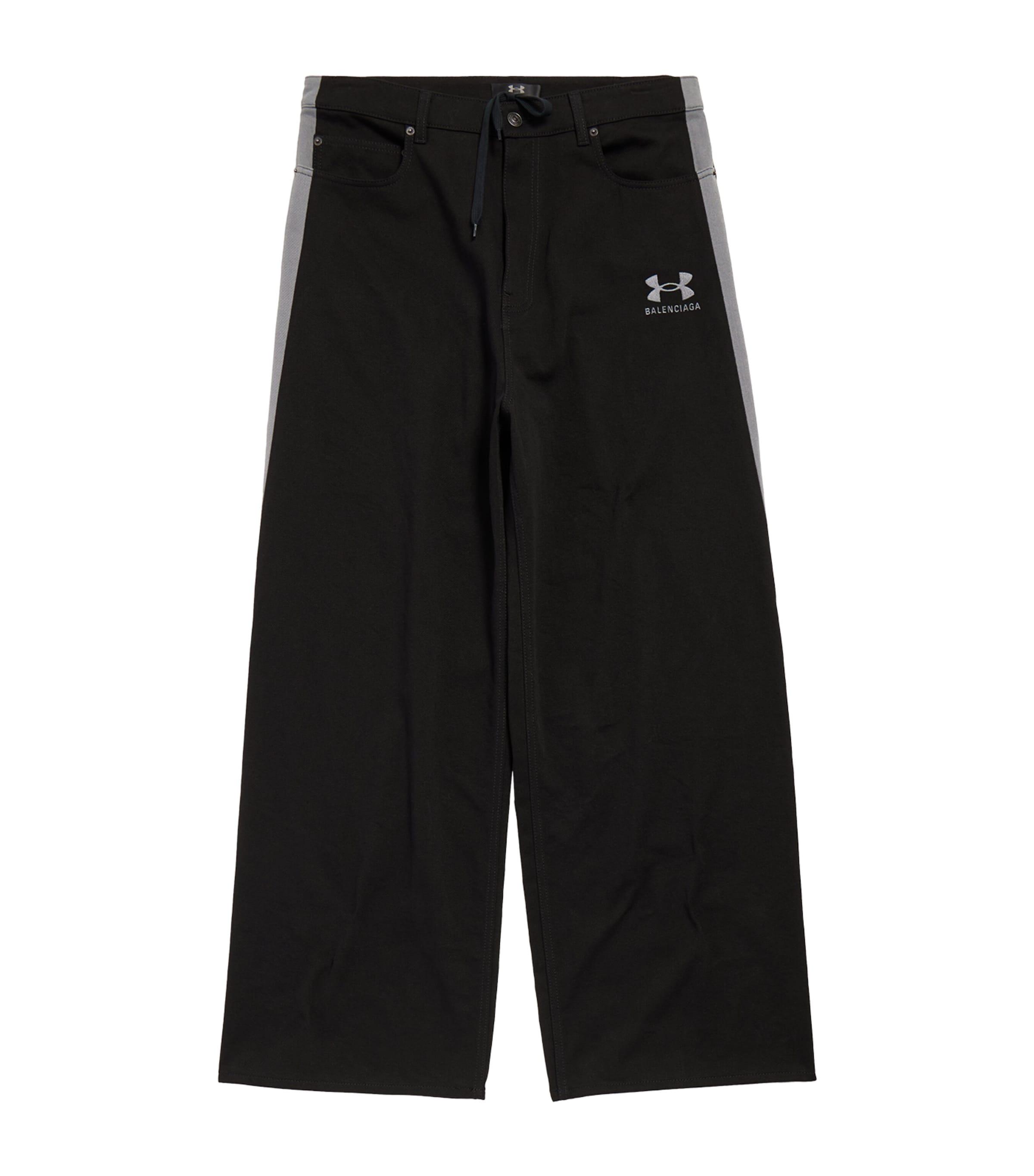Balenciaga X Under Armour Oversized Track Jeans in Black for