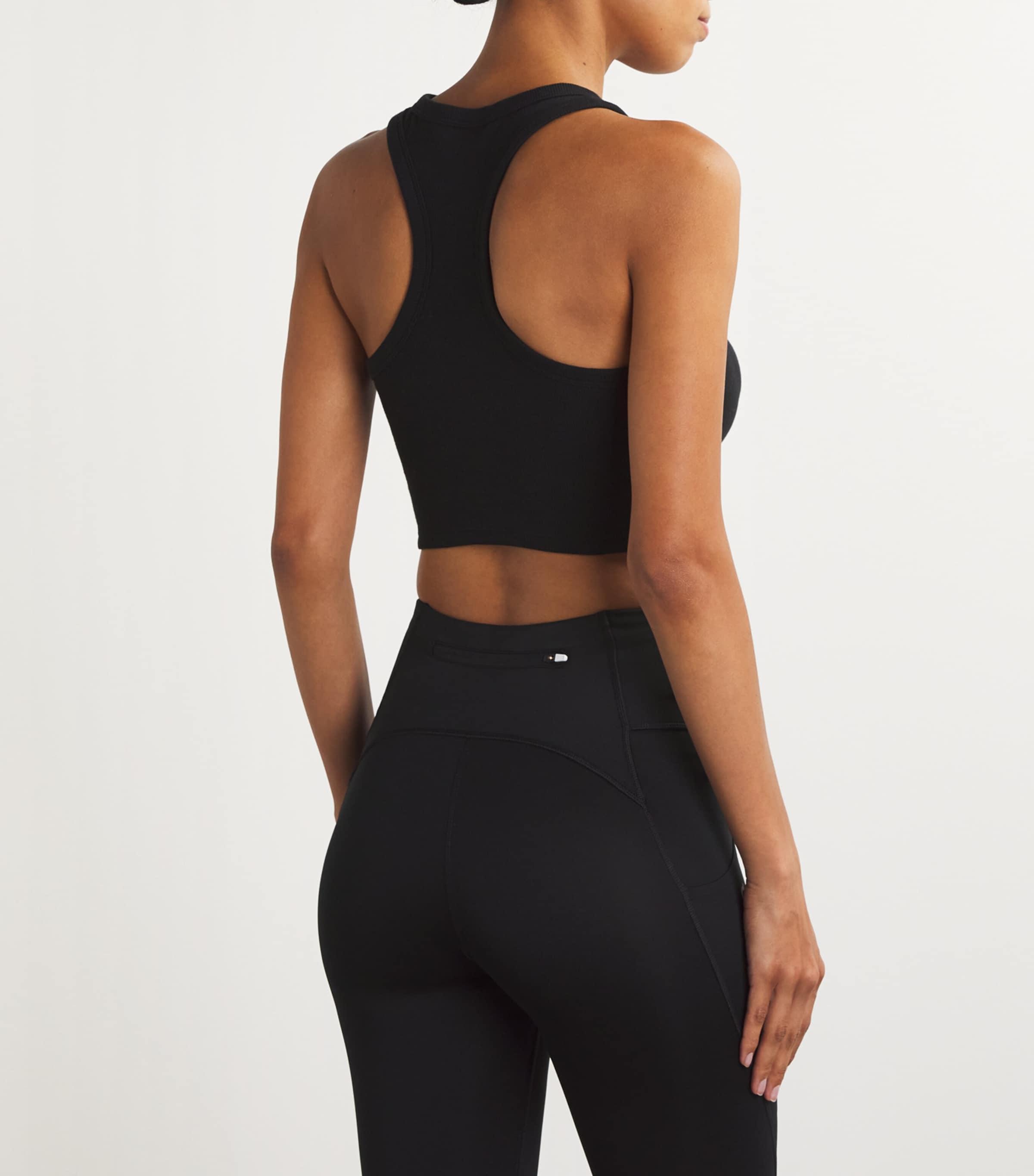 Alo Yoga Cropped Aspire Tank Top in Black | Lyst UK