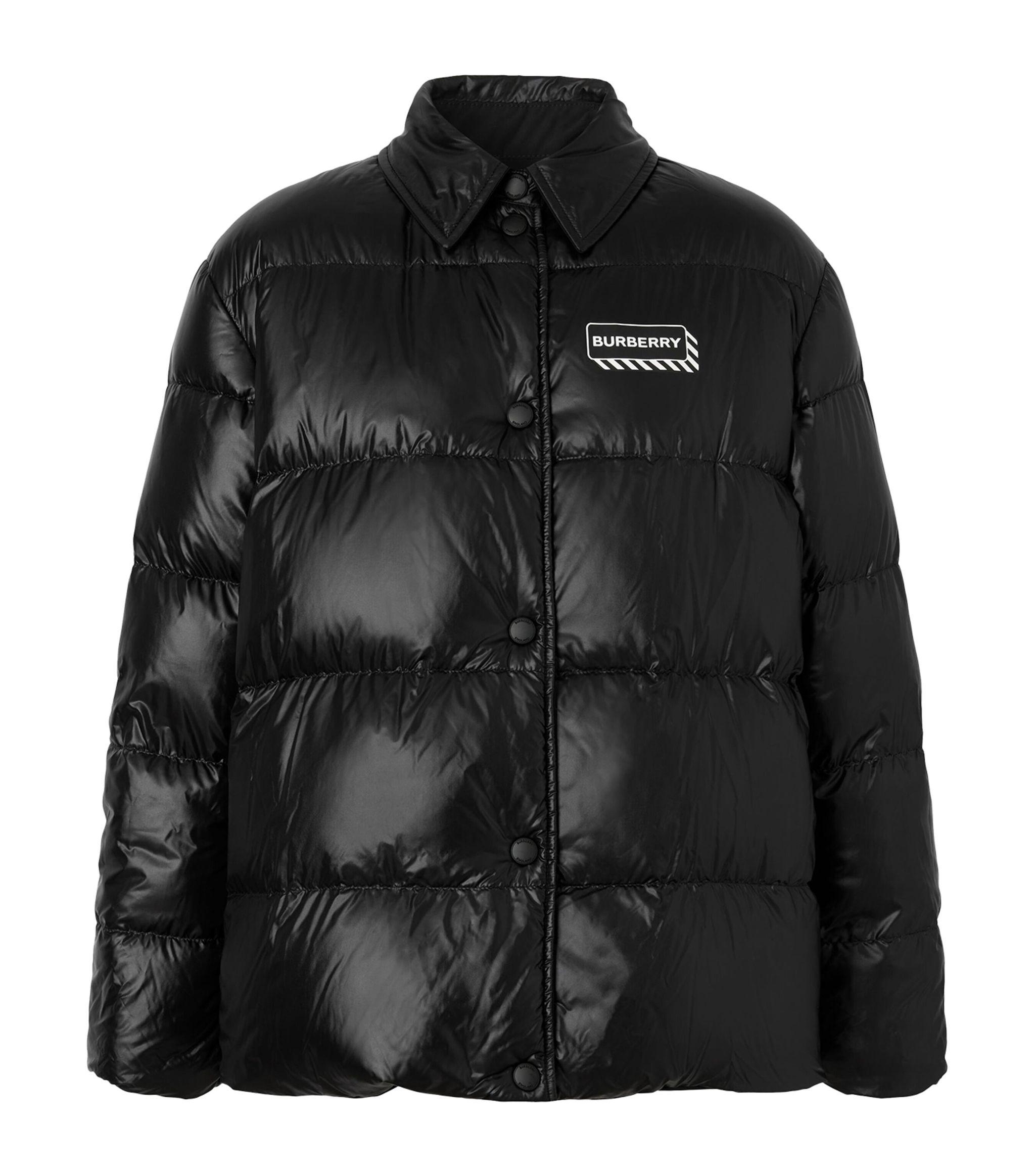 Burberry Reversible Constellations Puffer Jacket in Black | Lyst