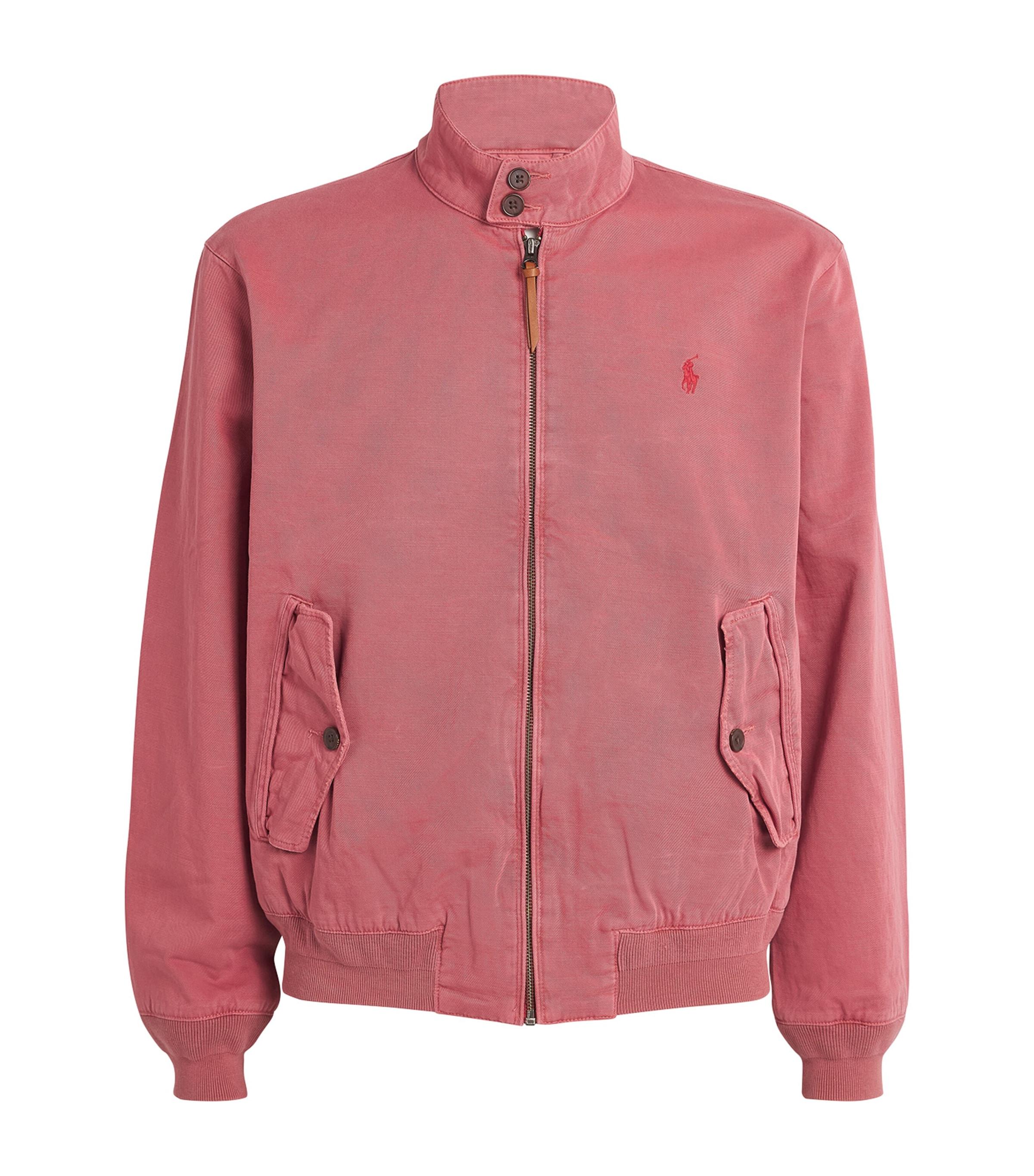 Polo Ralph Lauren Garment-Dyed Chino Jacket in Pink for Men
