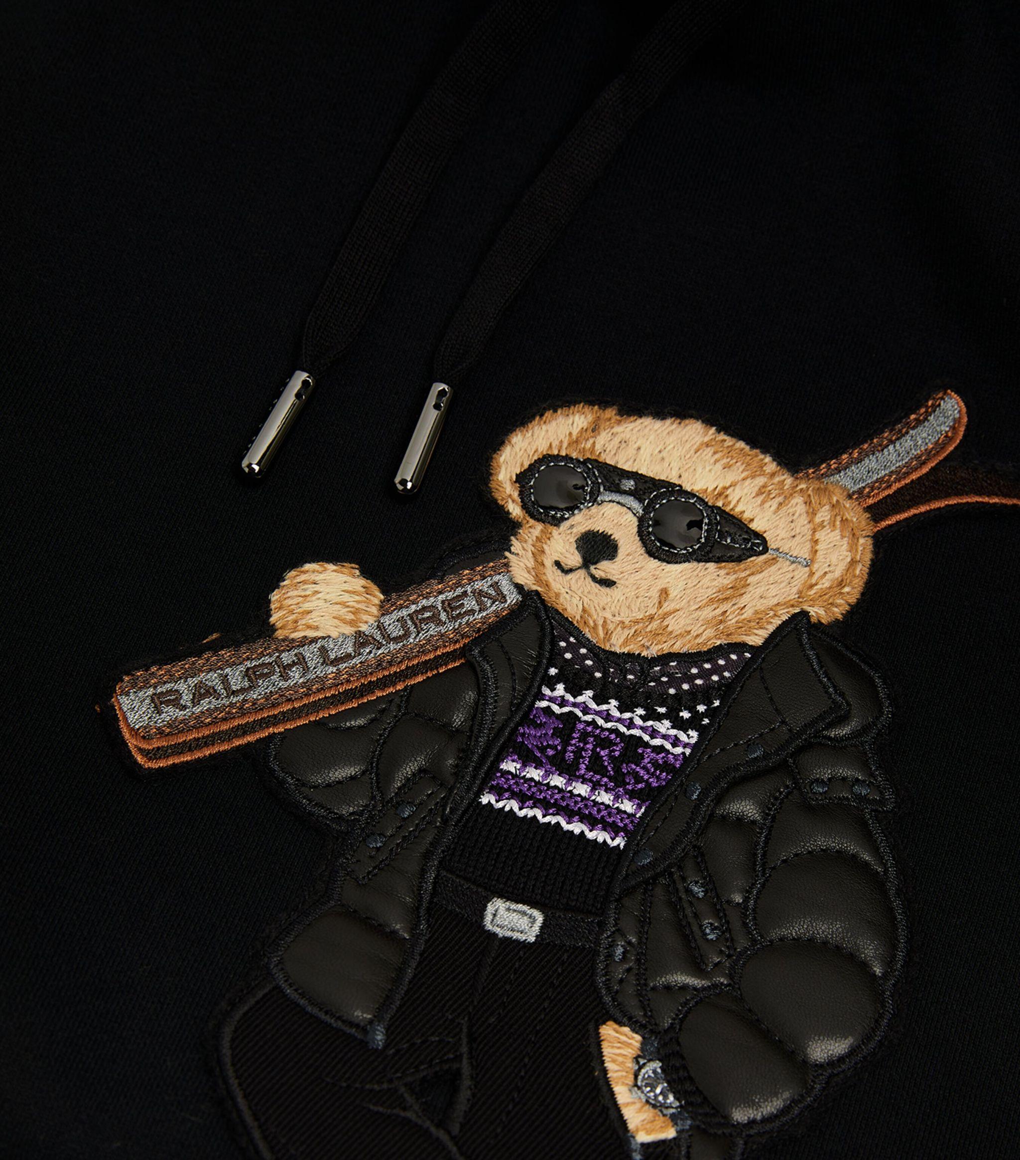 Ralph Lauren Purple Label Skiing Bear Hoodie in Black for Men | Lyst