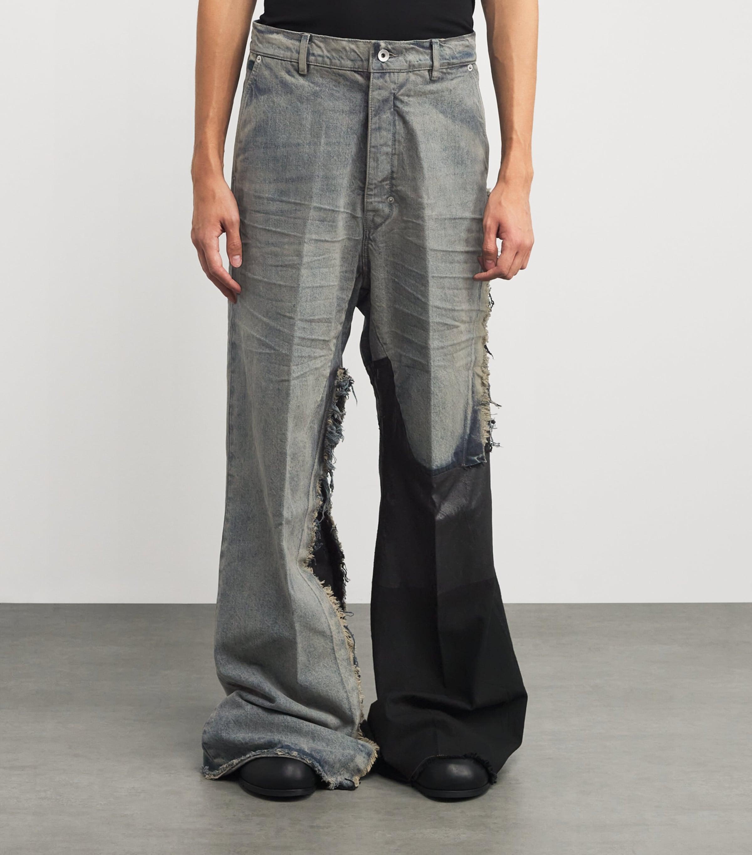 Rick Owens Cotton Joris Jeans in Gray for Men | Lyst