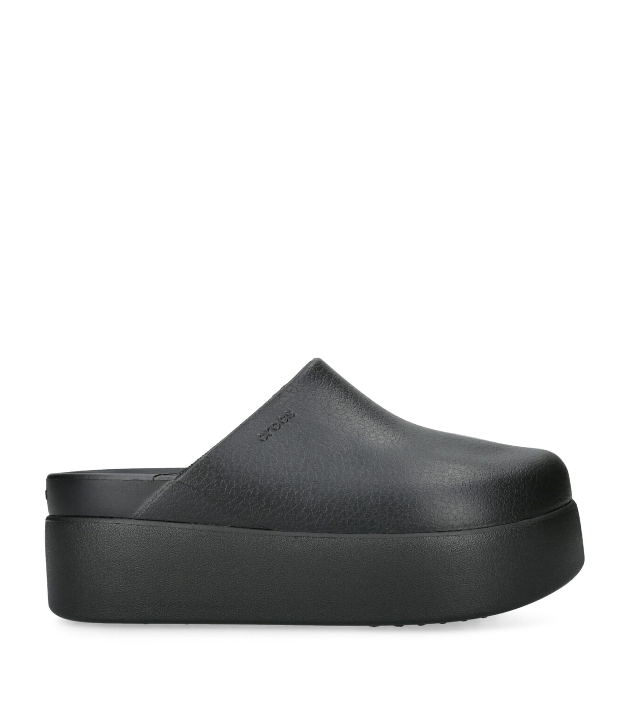 crocs platform clog black