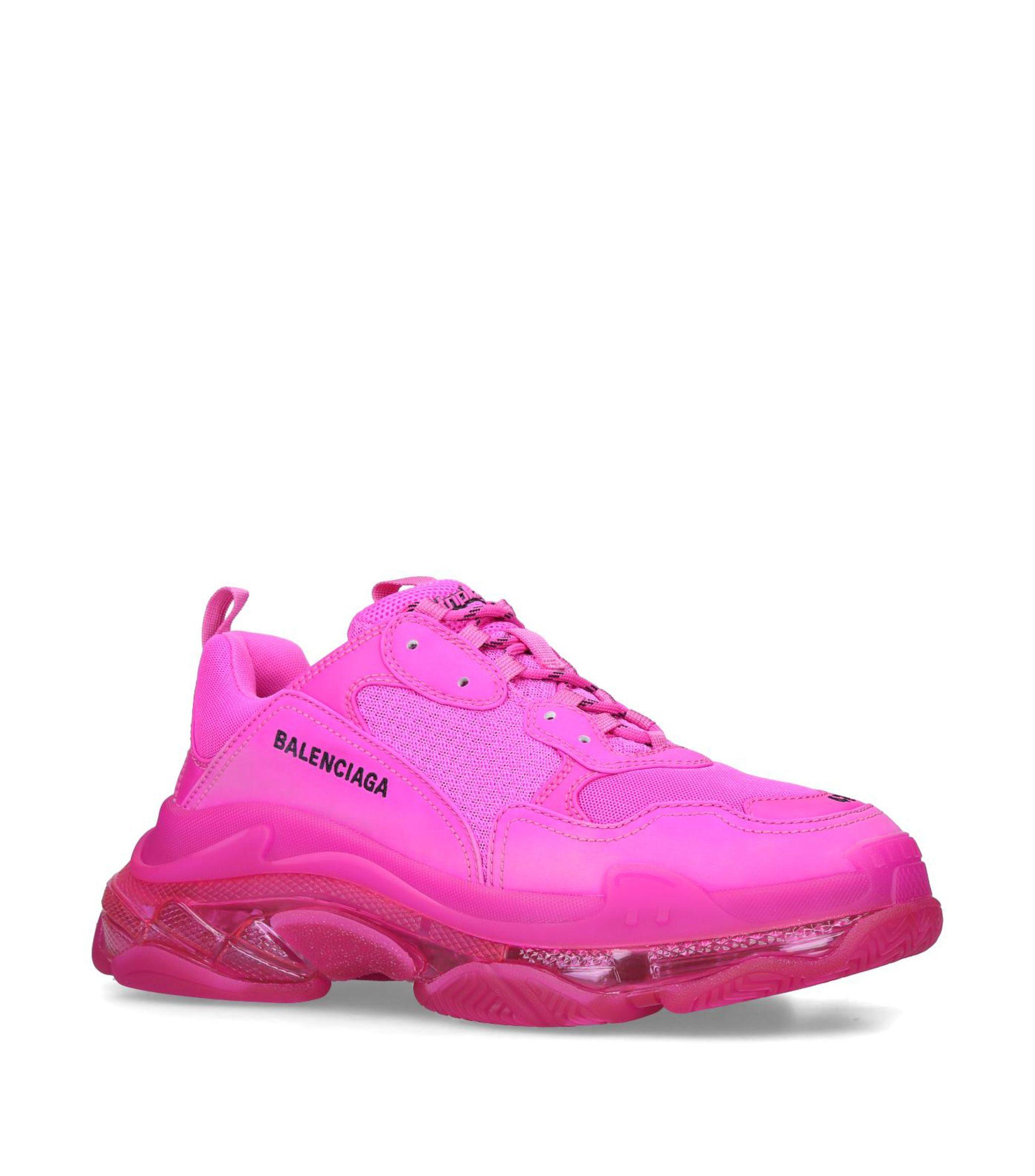 pink balenciaga sneakers outfit