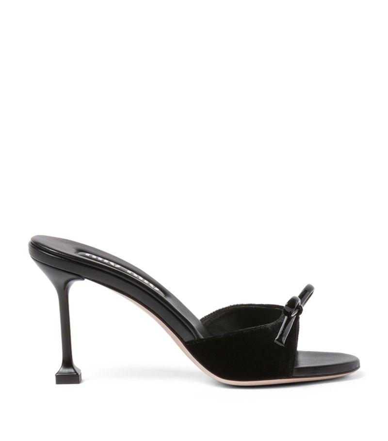 靴 Archive miu miu mesh patent mules black miu-miu-black-Velvet-Heeled-