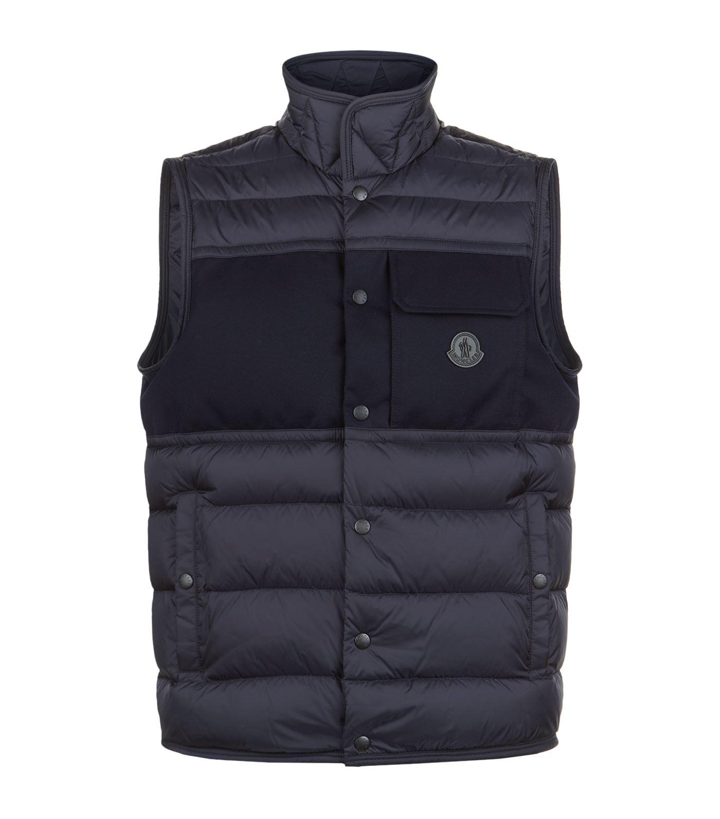 Moncler Wool Leonard Quilted Gilet in 