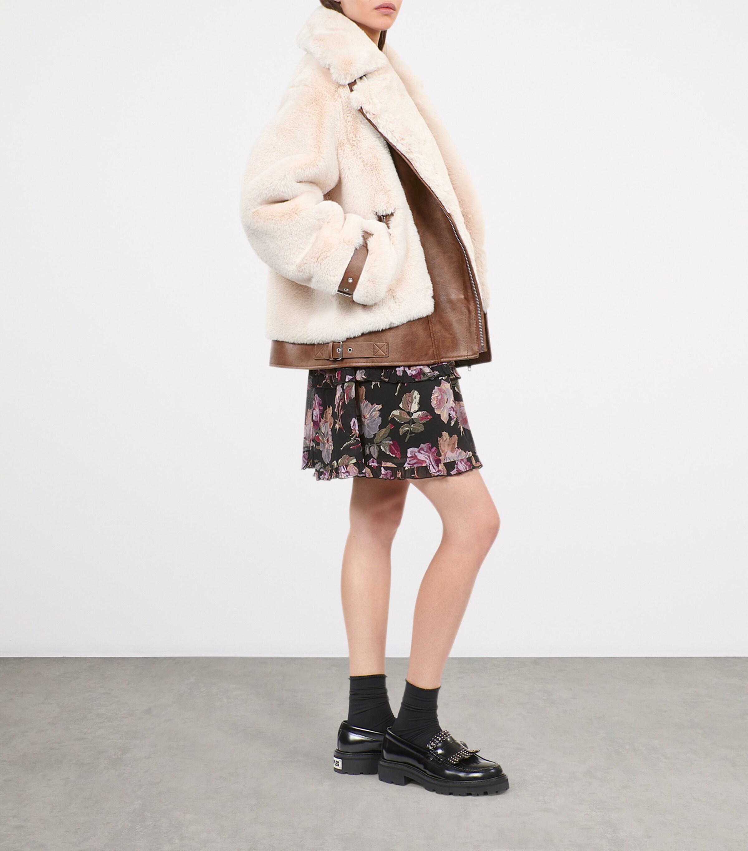 The Kooples Faux-Fur Aviator Jacket in Pink Lyst UK