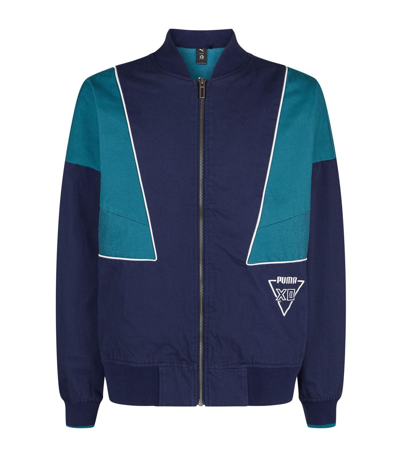 PUMA Fleece X Xo Homage To Archive Vintage Bomber Jacket in Blue for Men -  Lyst