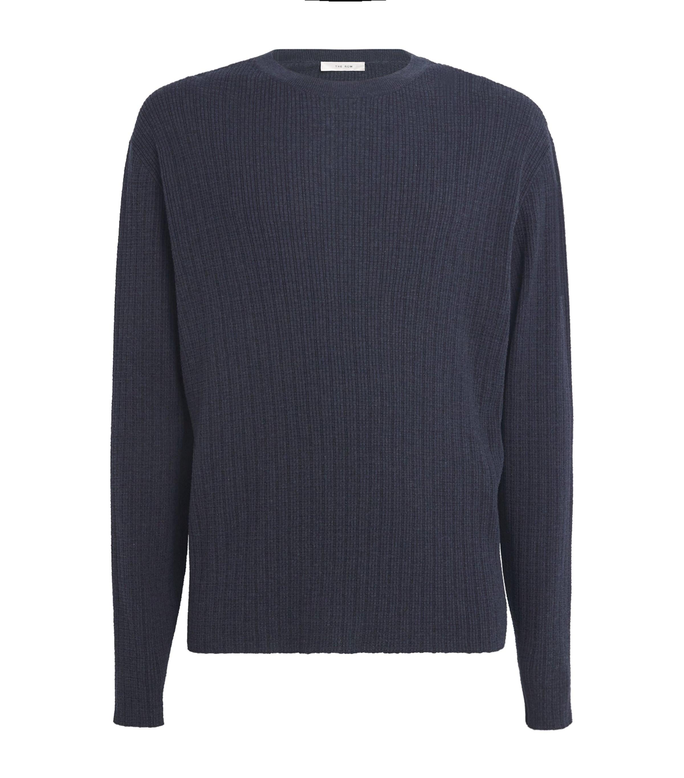 The Row Mielo Cotton-Cashmere Sweater in Blue for Men | Lyst