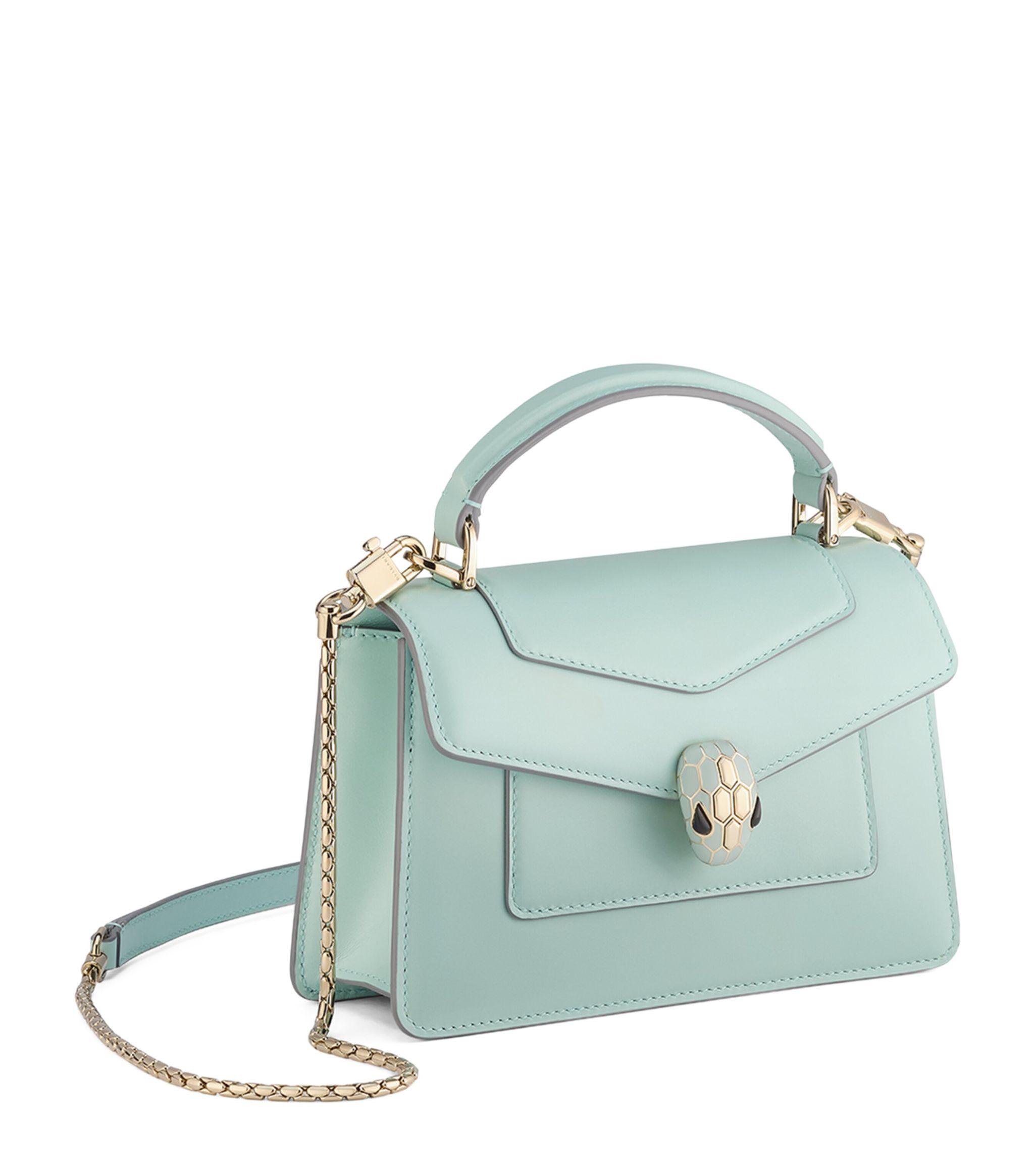 BVLGARI Mini Serpenti Forever Top handle Bag in Blue Lyst Canada