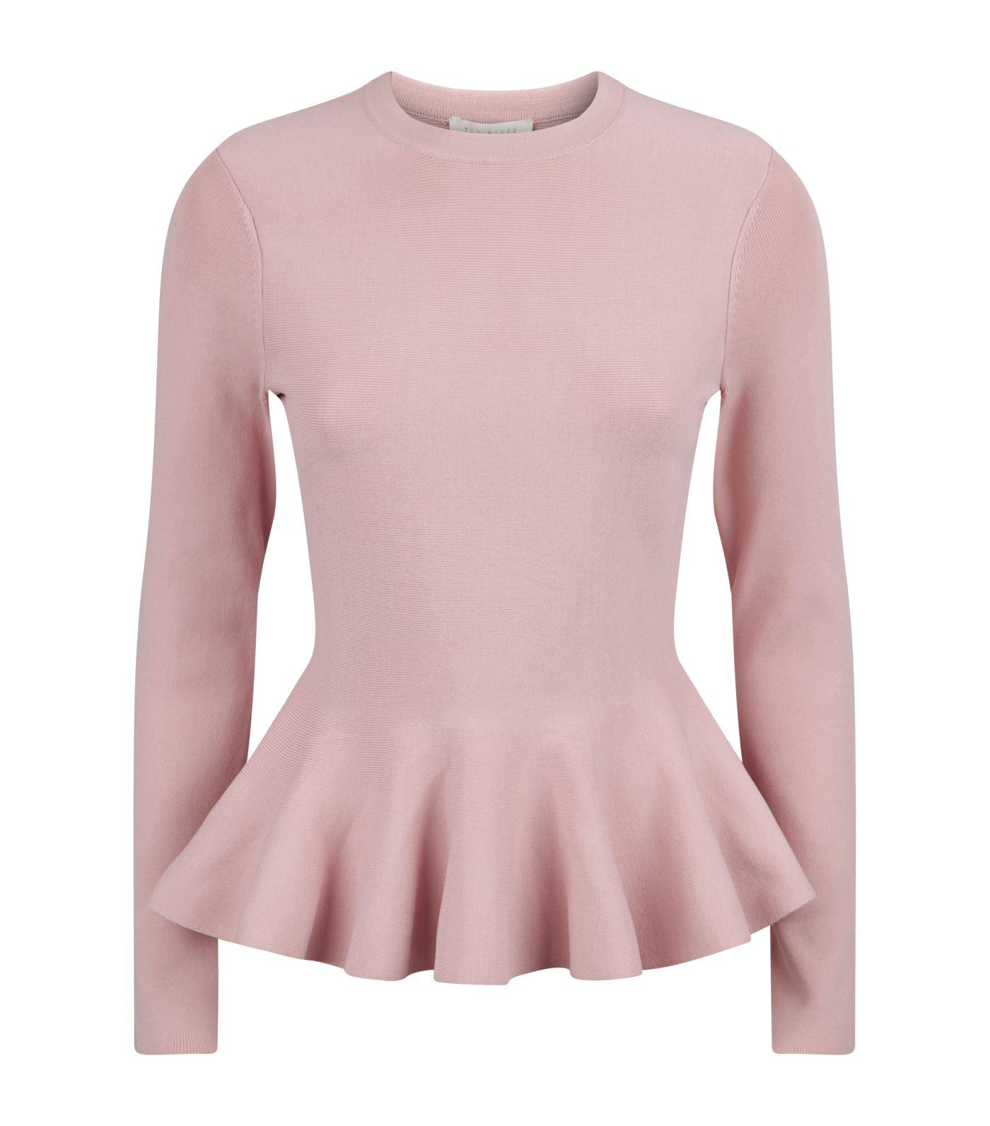 Ted Baker Hinlina Peplum Sweater in Pink - Lyst