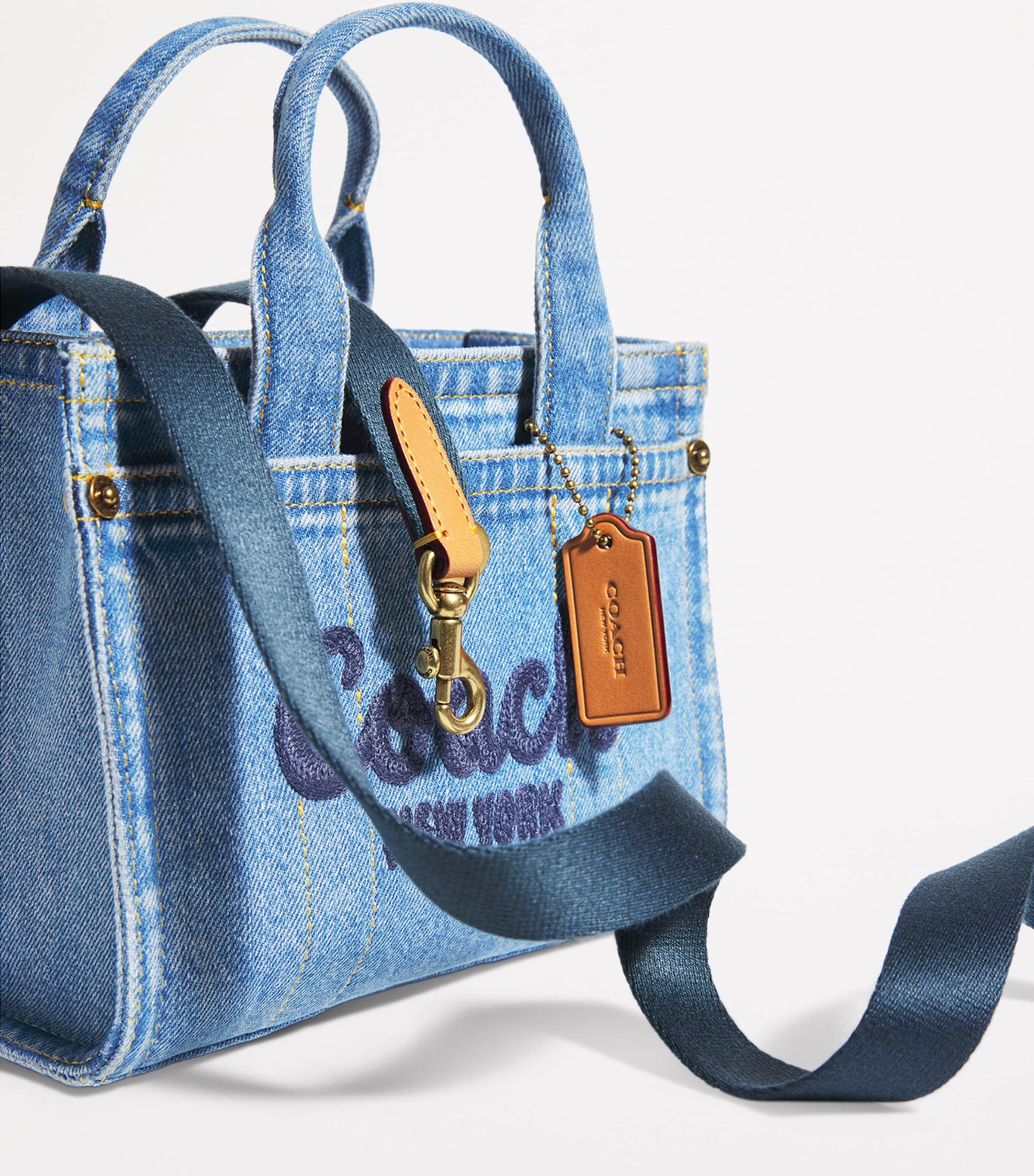 COACH Denim Cargo 20 Tote Bag in Blue | Lyst UK