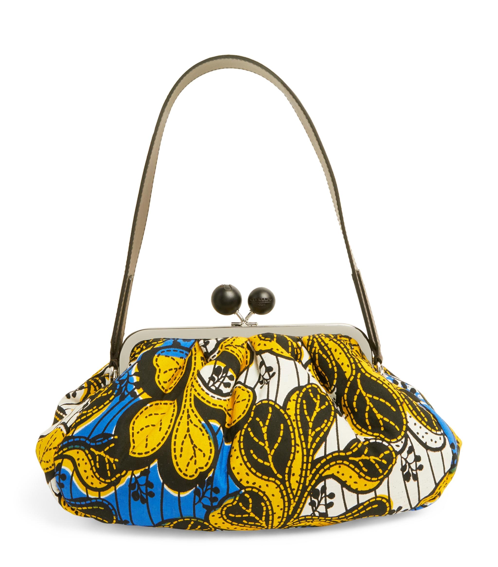Weekend by Maxmara Medium African Wax Print Pasticcino Bag in Yellow | Lyst