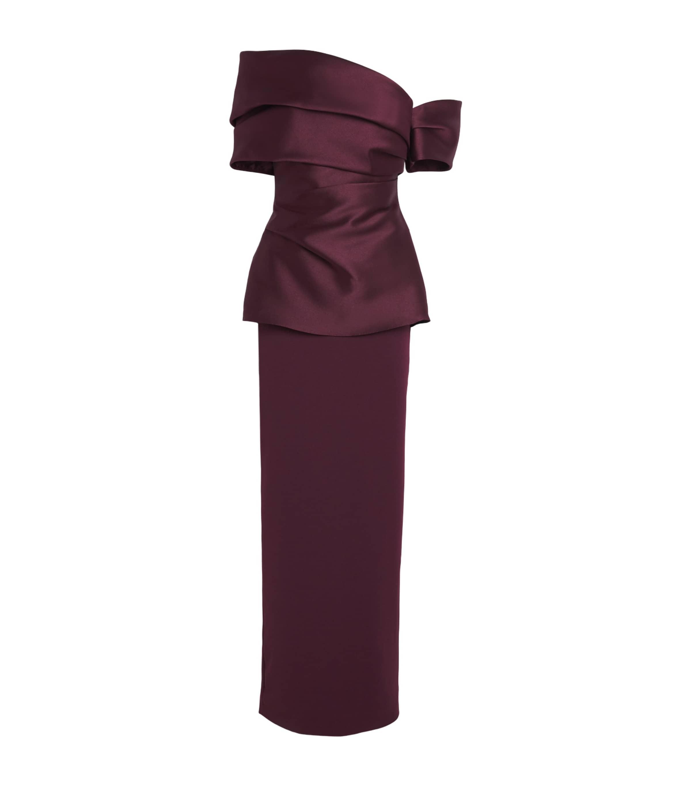 solace london burgundy dress SOLACE LONDON - Irina maxi dress | Leam Roma